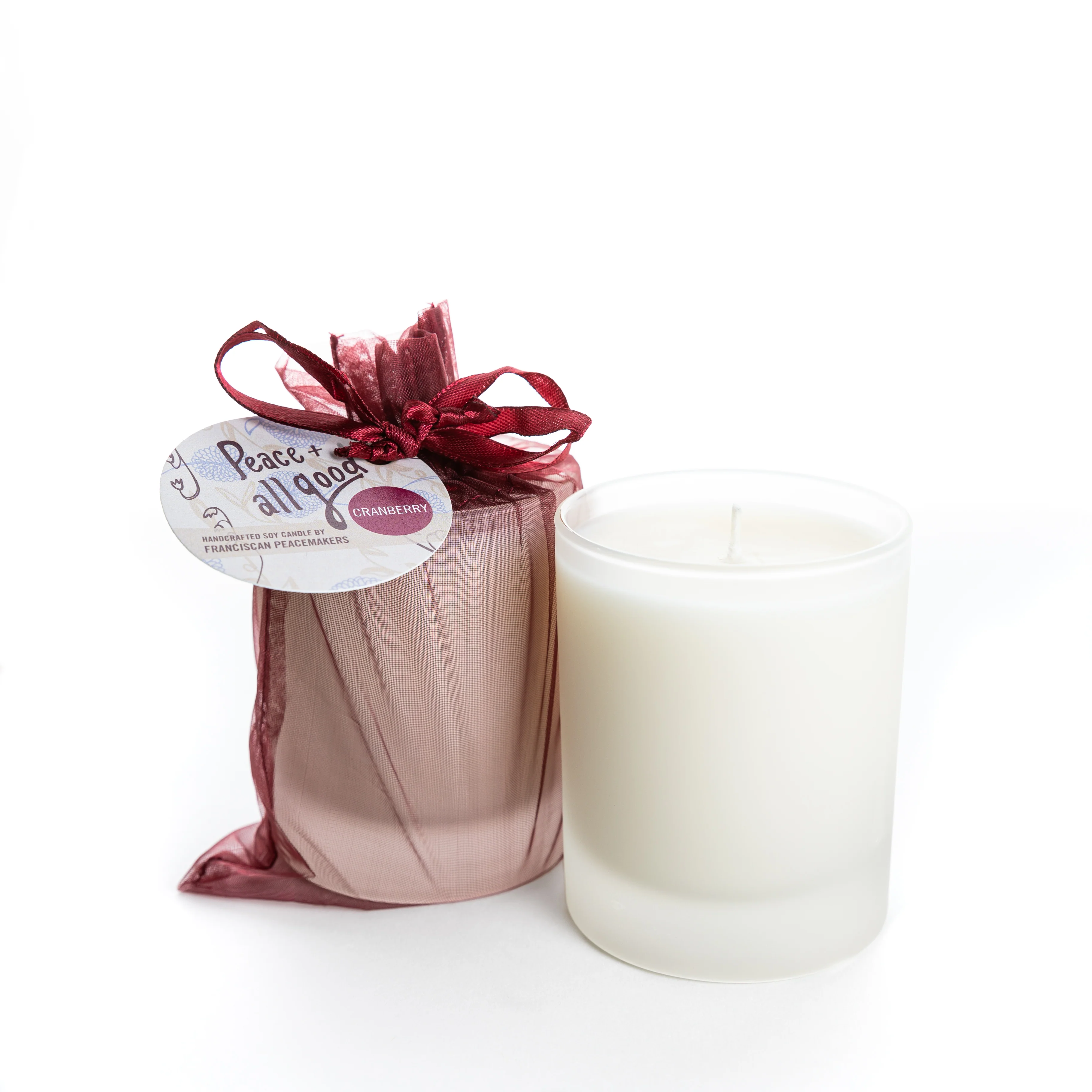 Peace & All Good Cranberry Soy Candle - 6.5 oz - Image 3