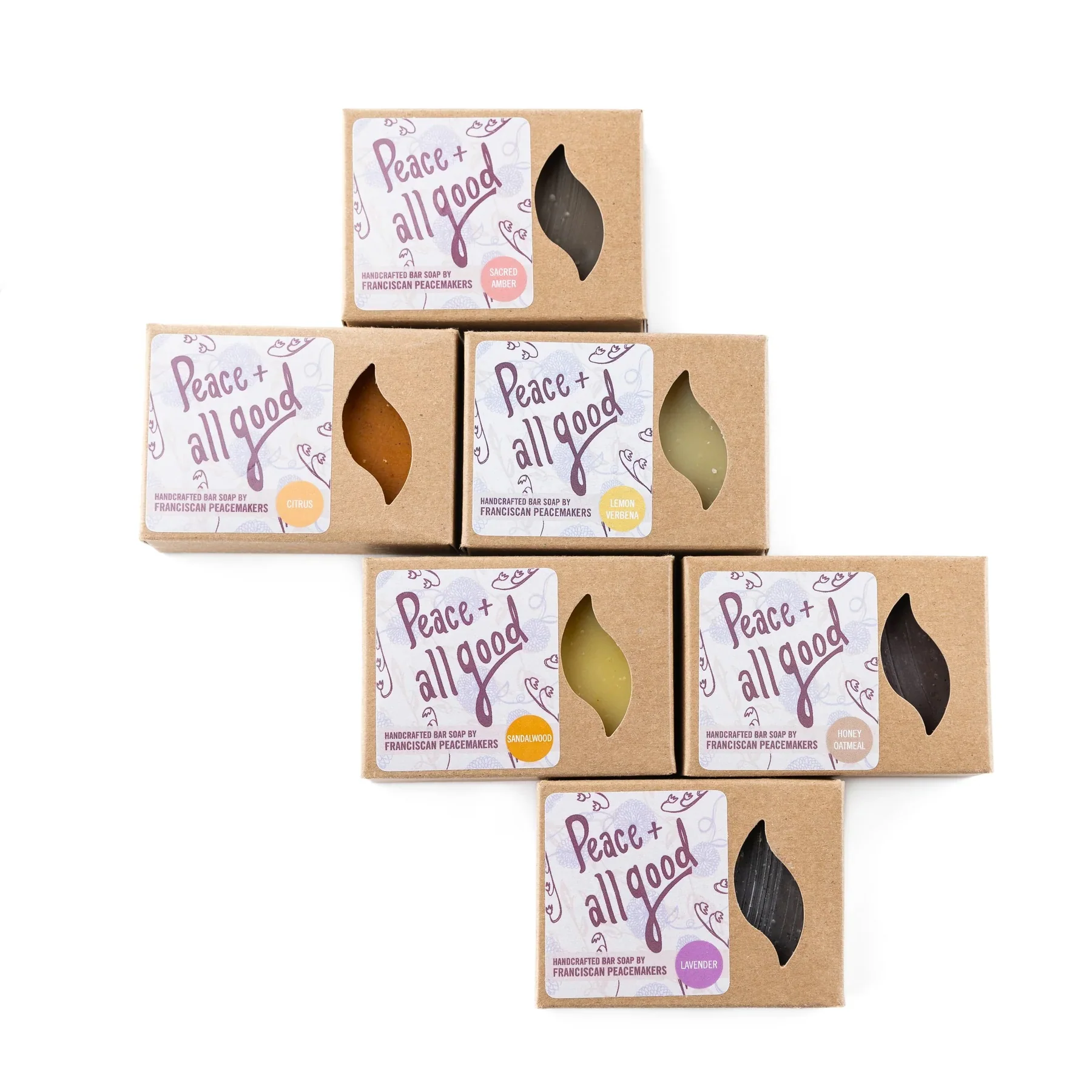 Peace & All Good Variety Bar Soap Gift Set - With or Without Soap Dish - Image 6
