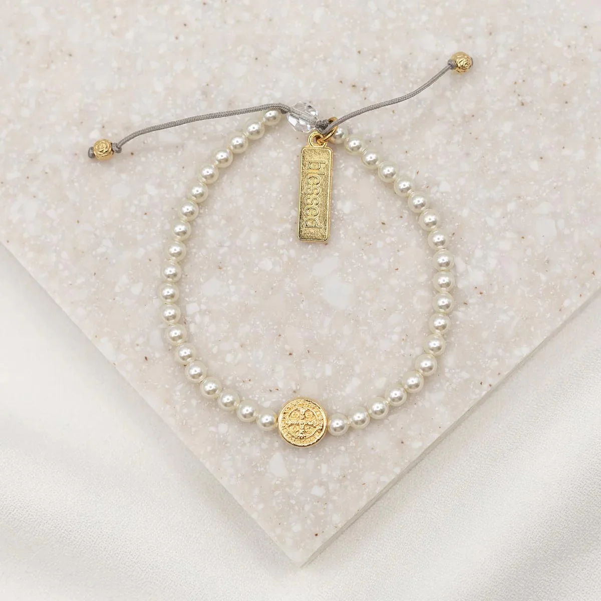 Pearl Birthday Blessing Bracelet - Gold or Silver