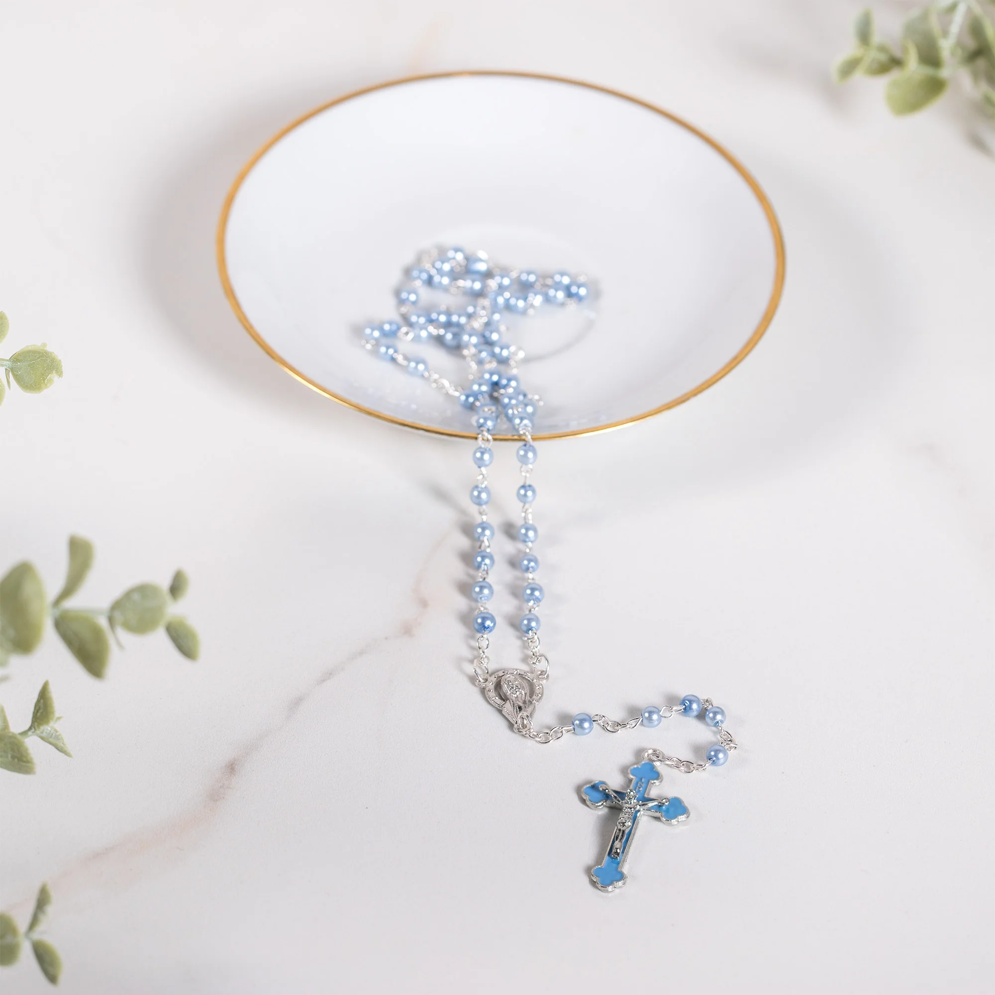 Pearlized Baby Rosary - Image 4