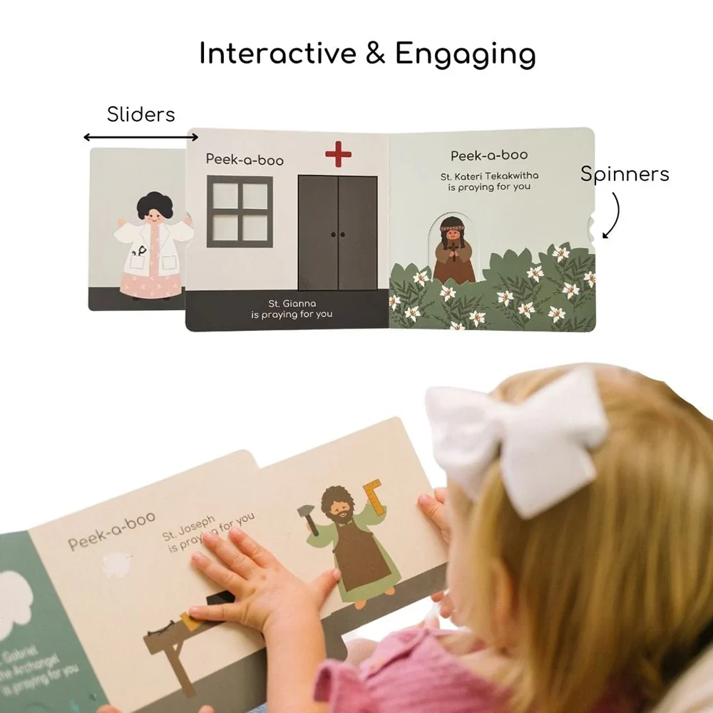 Peek-A-Boo Saints Catholic Board Book - Image 3