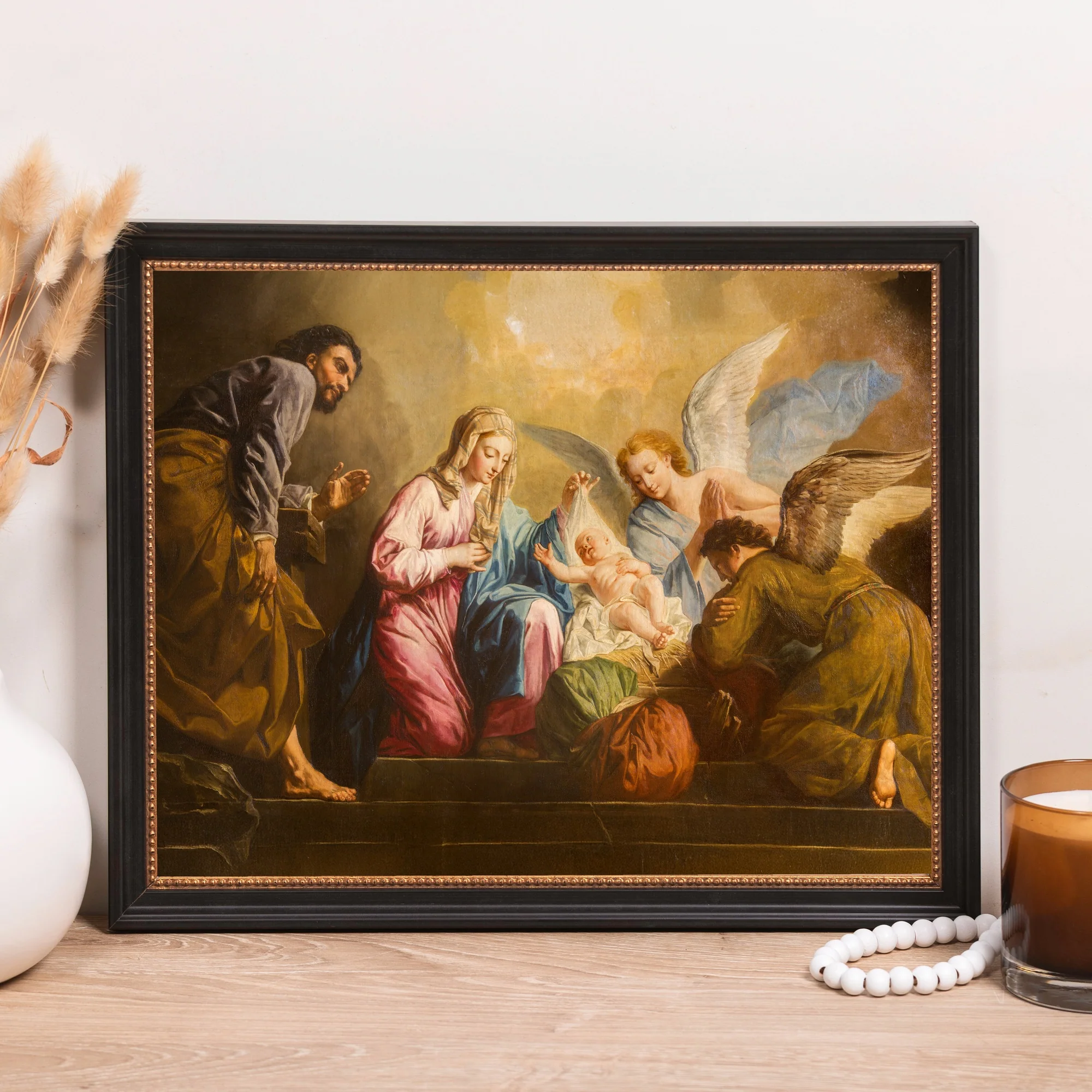 Pellegrini's The Nativity Framed Canvas - Sacred Classics Collection