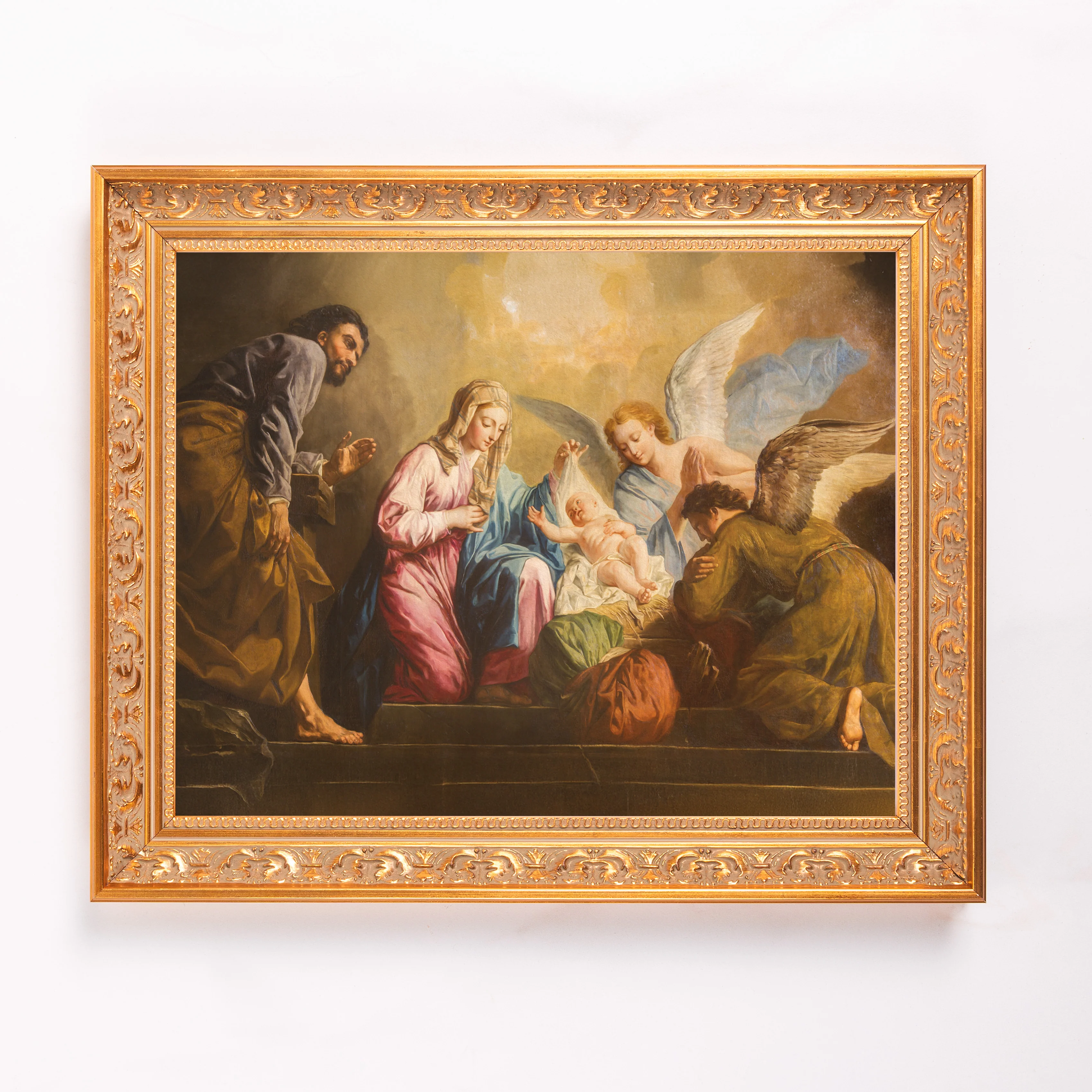 Pellegrini's The Nativity Framed Canvas - Sacred Classics Collection - Image 3