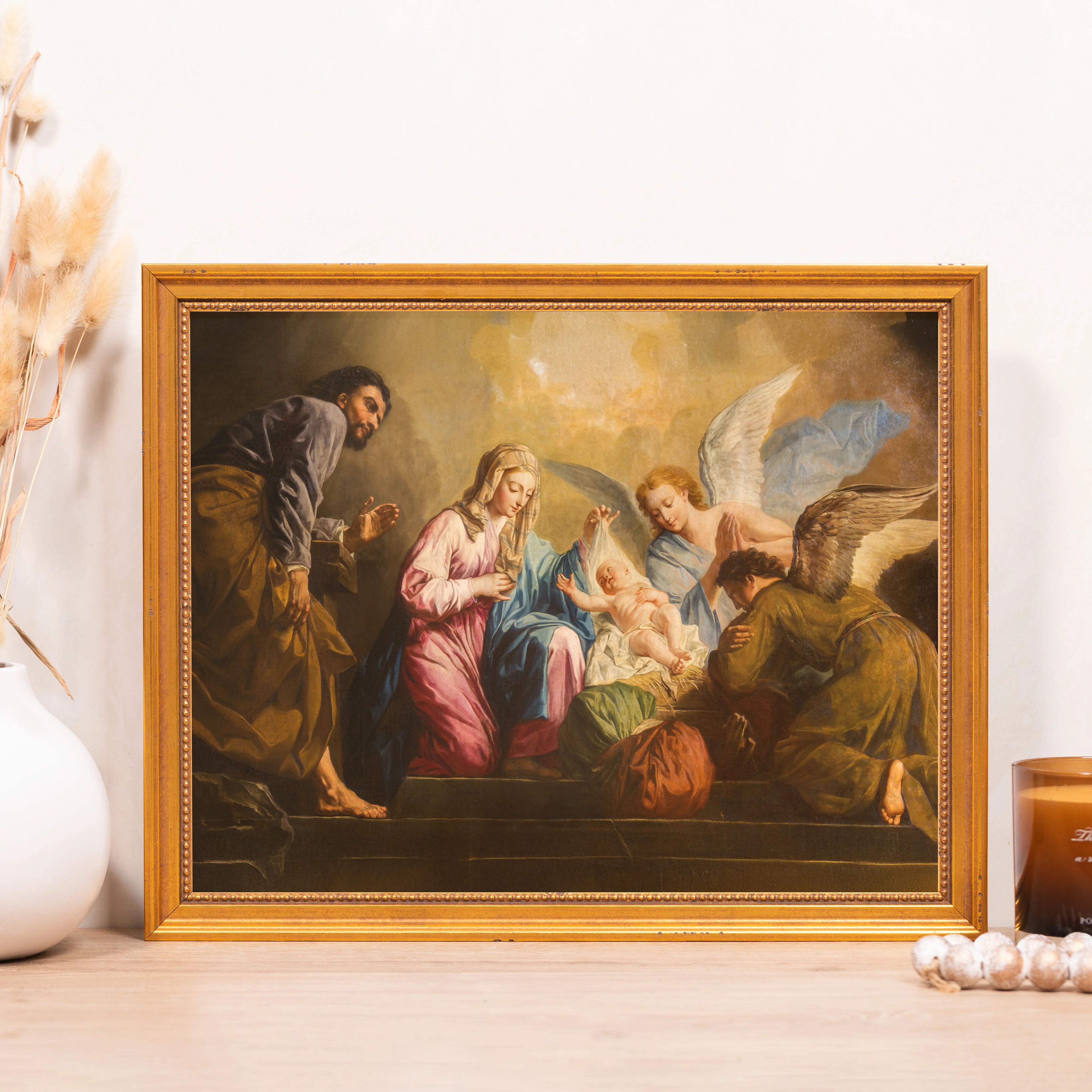 Pellegrini's The Nativity Framed Canvas - Sacred Classics Collection - Image 5