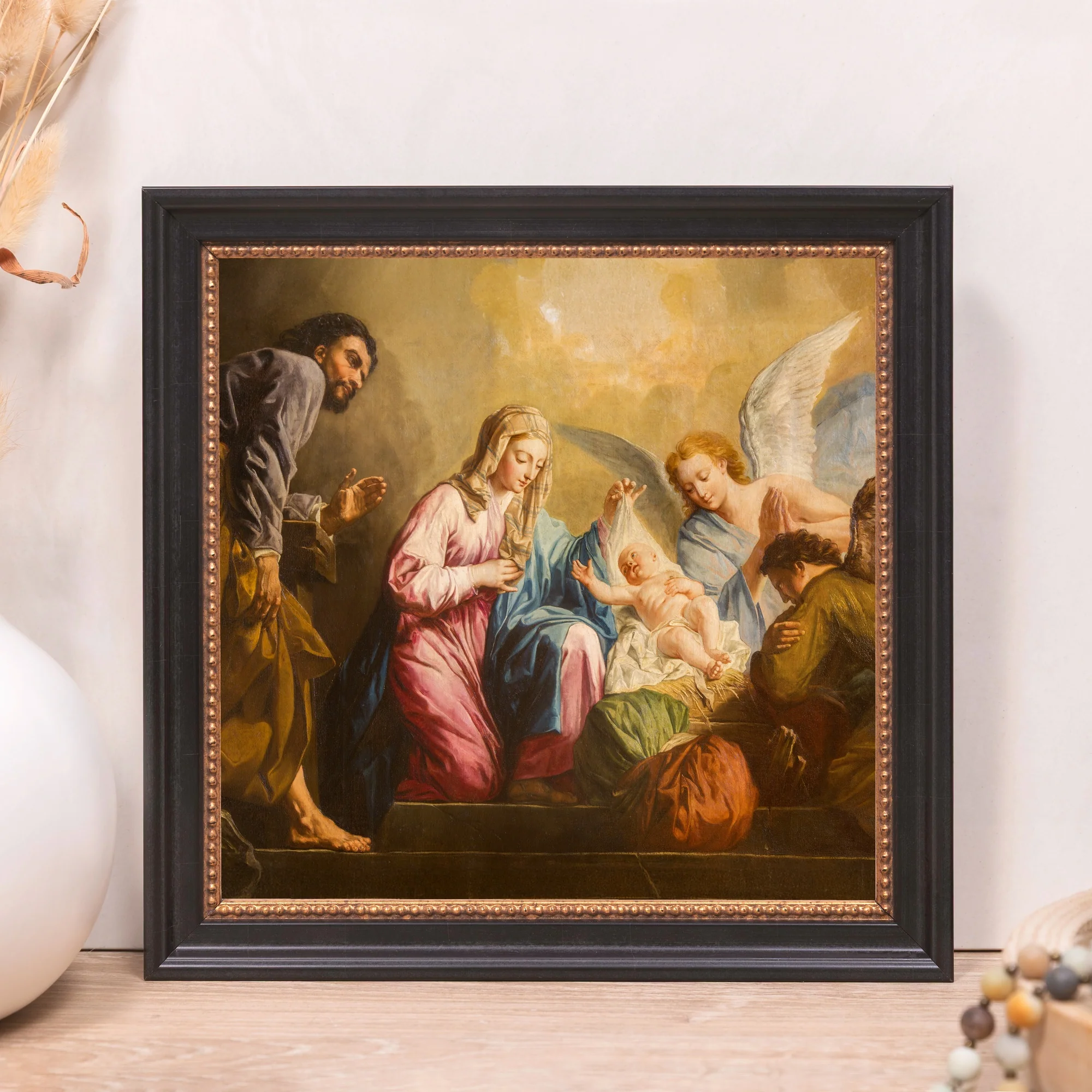 Pellegrini's The Nativity Framed Canvas - Sacred Mini Collection - Image 11