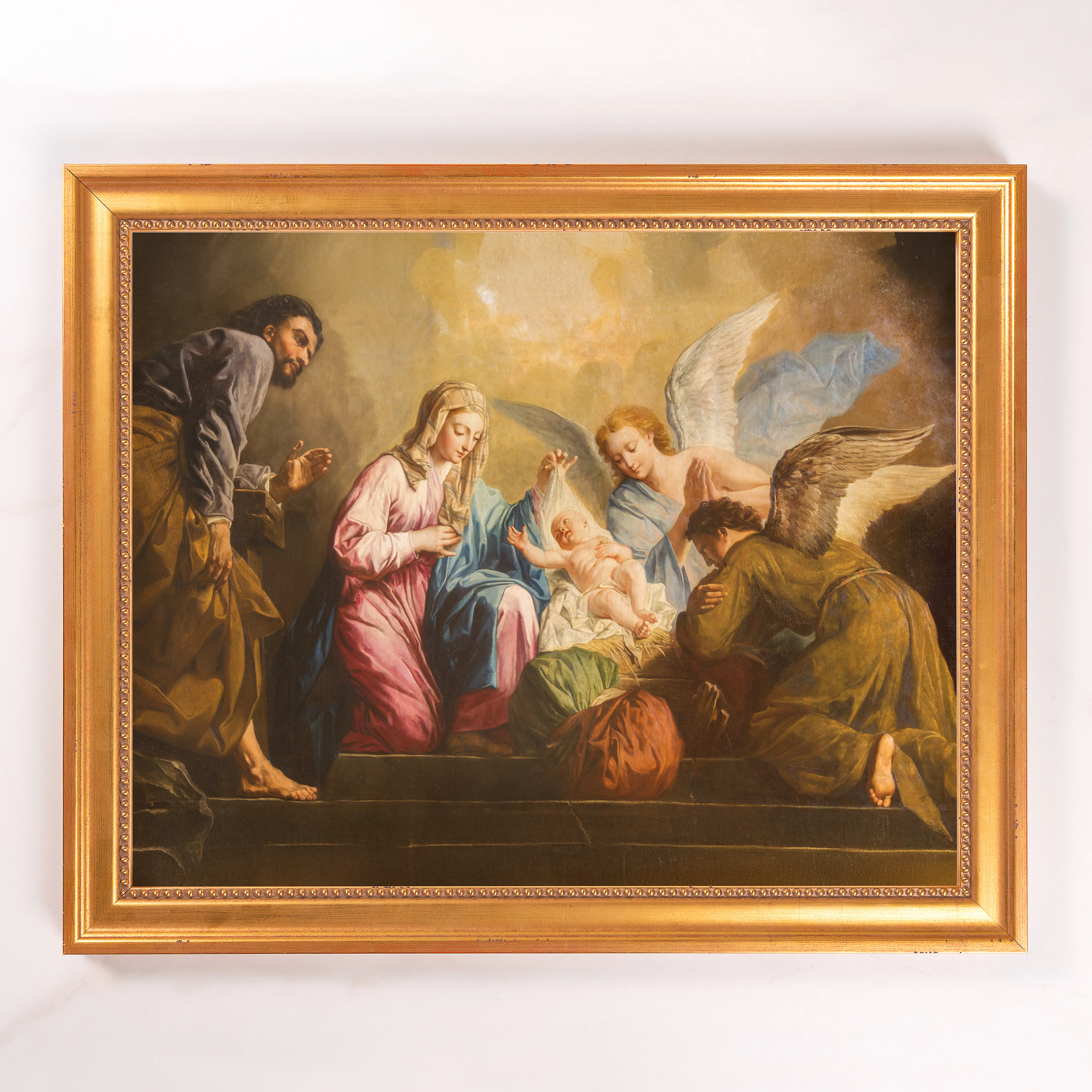 Pellegrini's The Nativity Framed Canvas - Sacred Signature Collection - Image 7