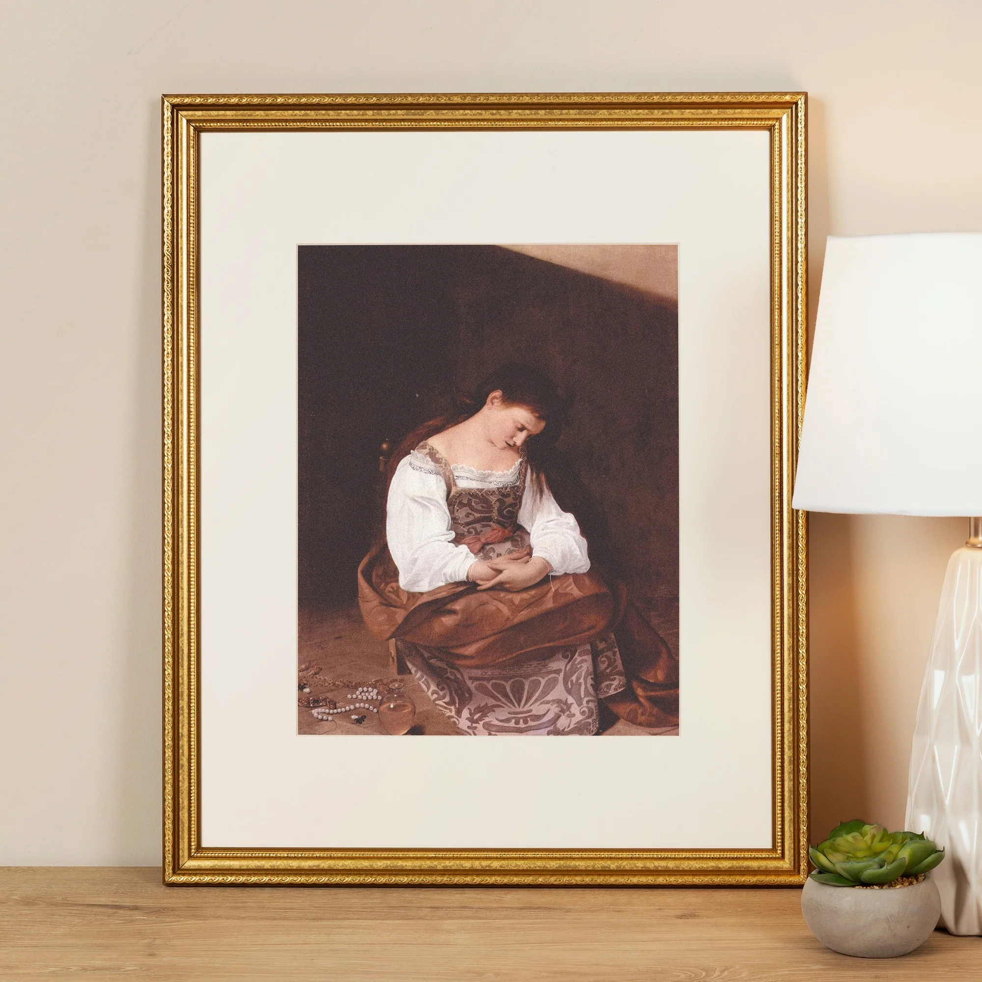 Penitent Magdalene Framed Print