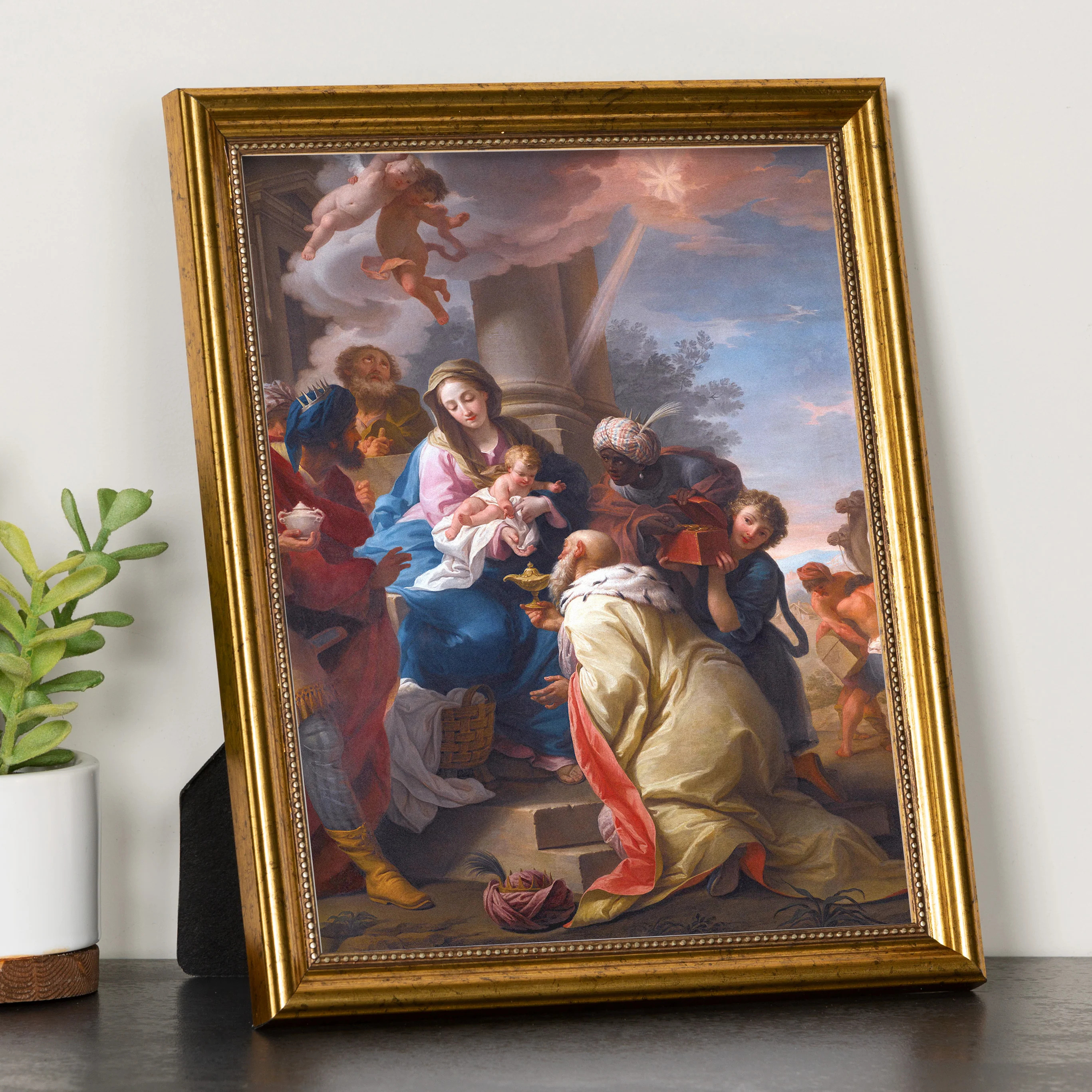 Peroni Adoration of the Magi Gold Framed Print - Multiple Sizes - Image 2