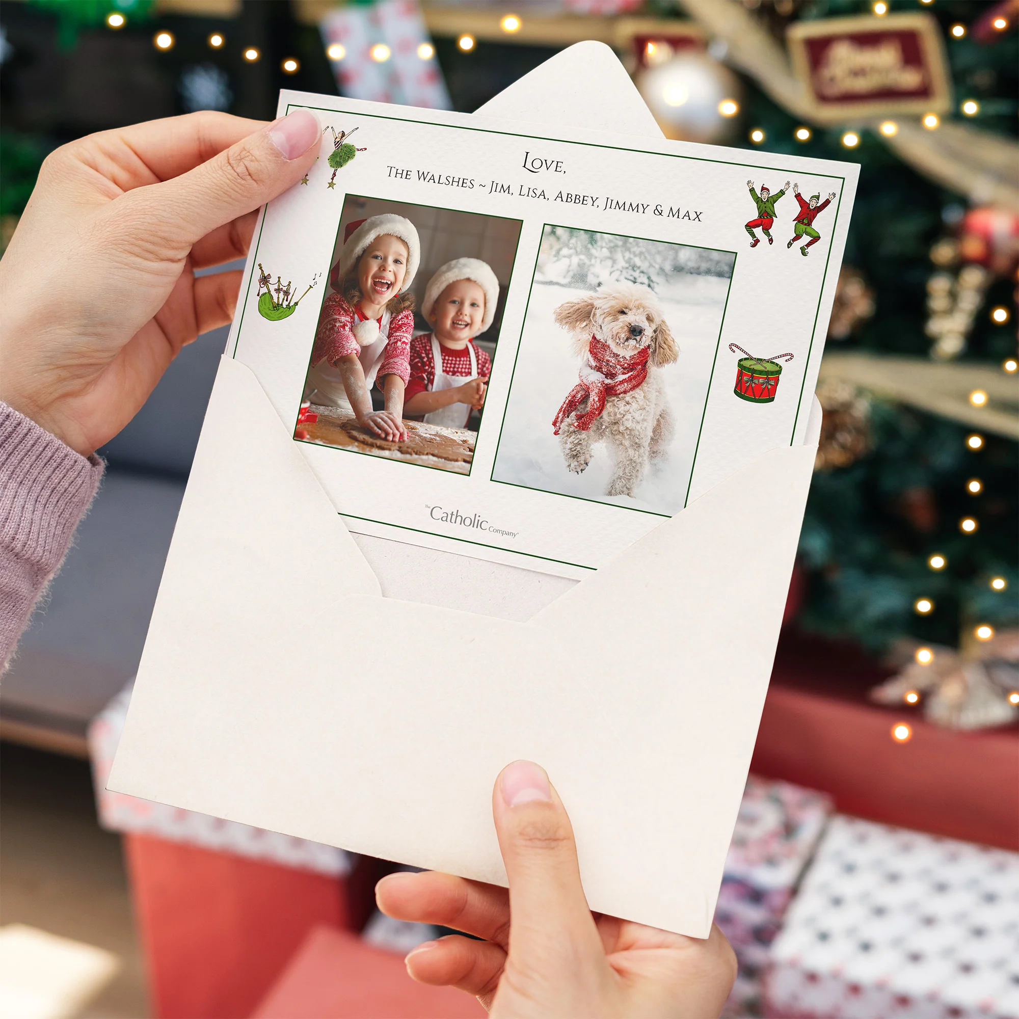 Personalized 12 Days of Christmas Photo Christmas Cards - Image 3