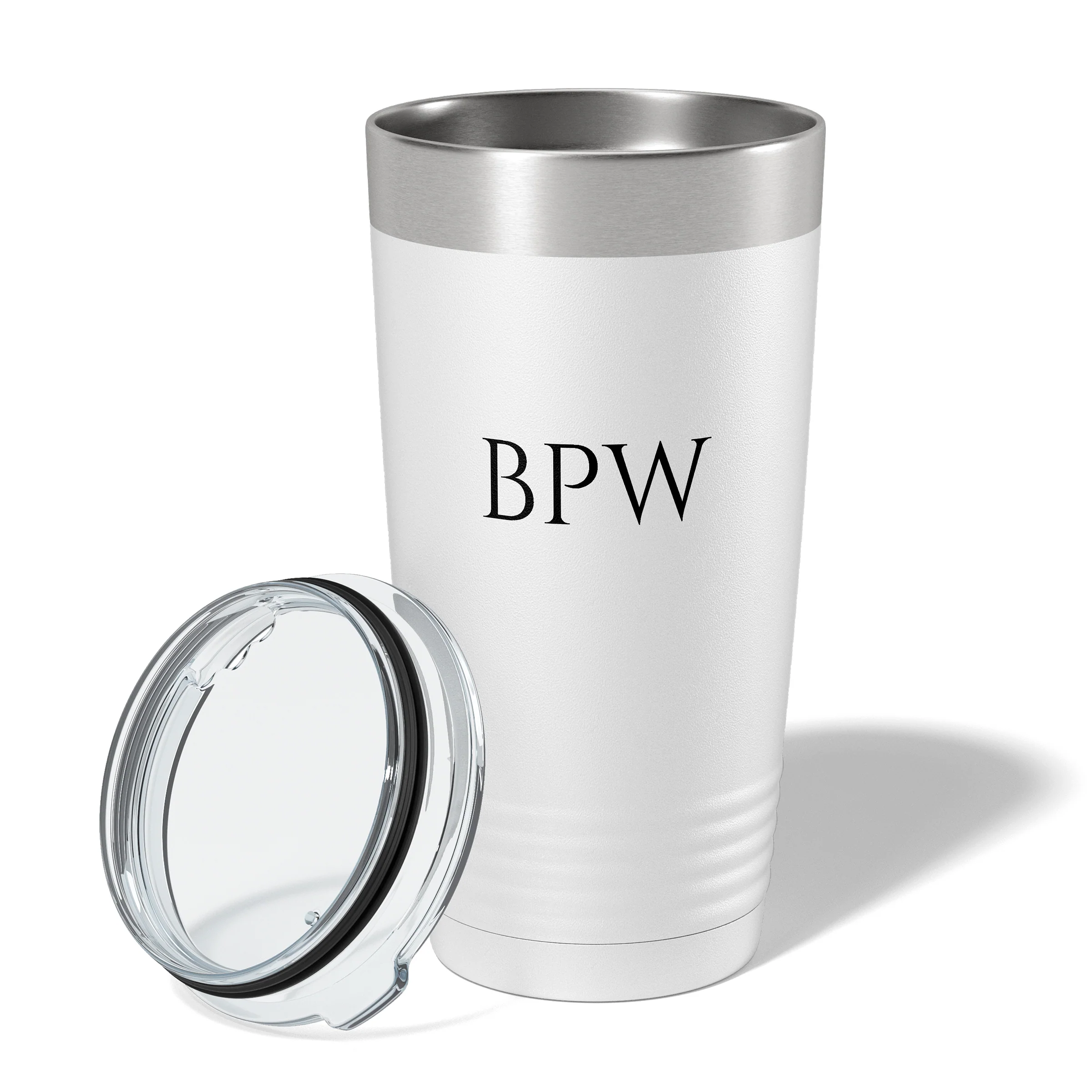 Personalized 3 Hearts White 20 oz. Tumbler - Image 5