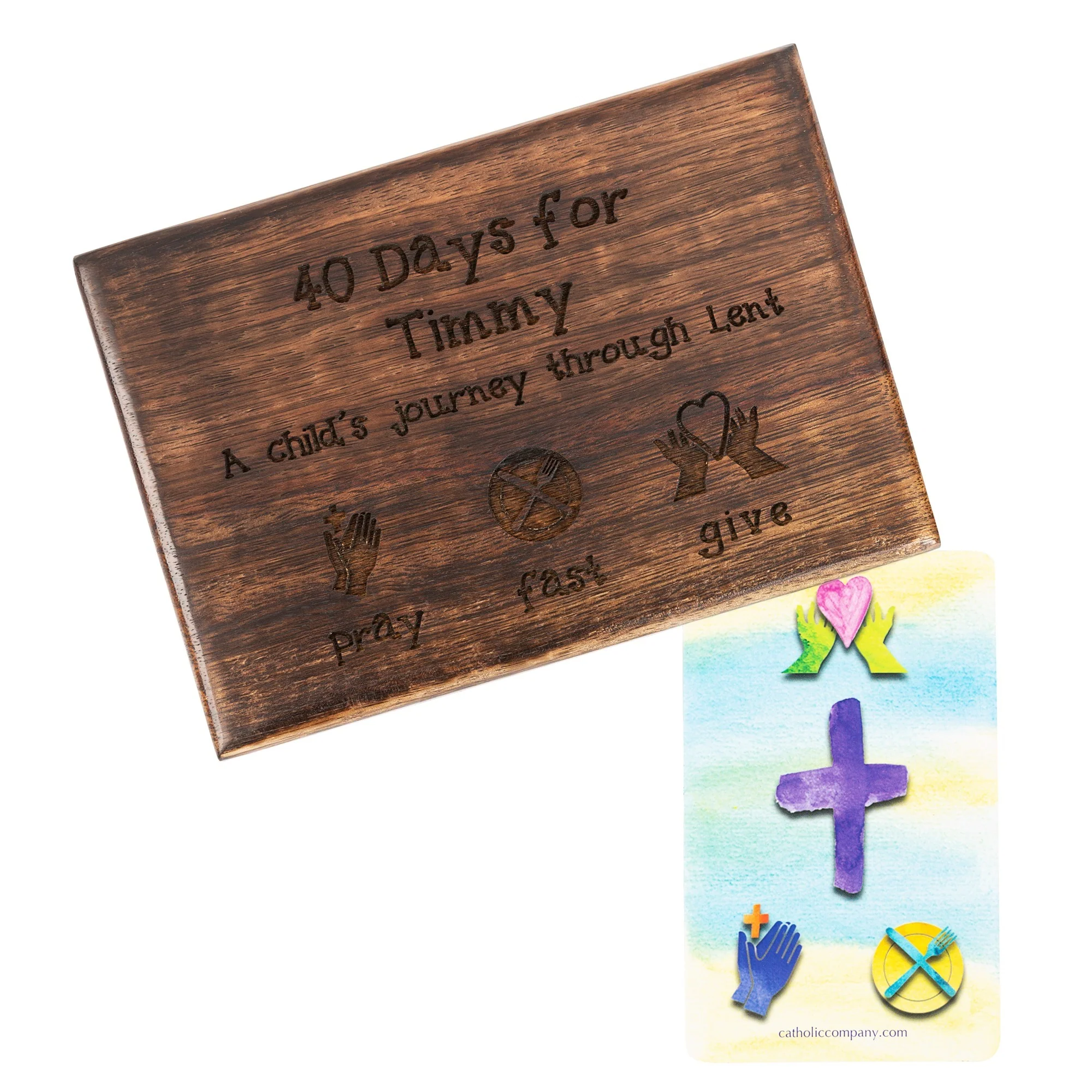 Personalized 40 Days of Lent Card Pack for Children - Image 2
