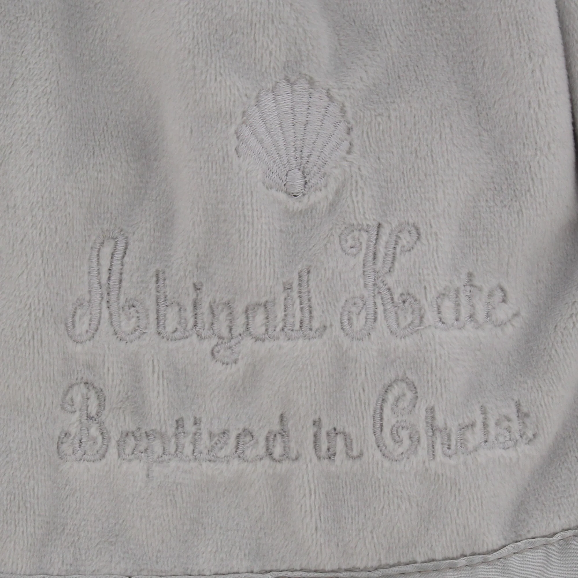 Personalized Baptism Elephant Snuggler - Image 3