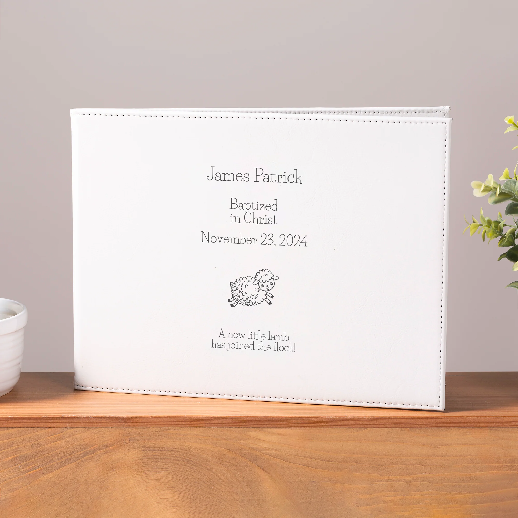 Personalized Baptism Keepsake Certificate Holder