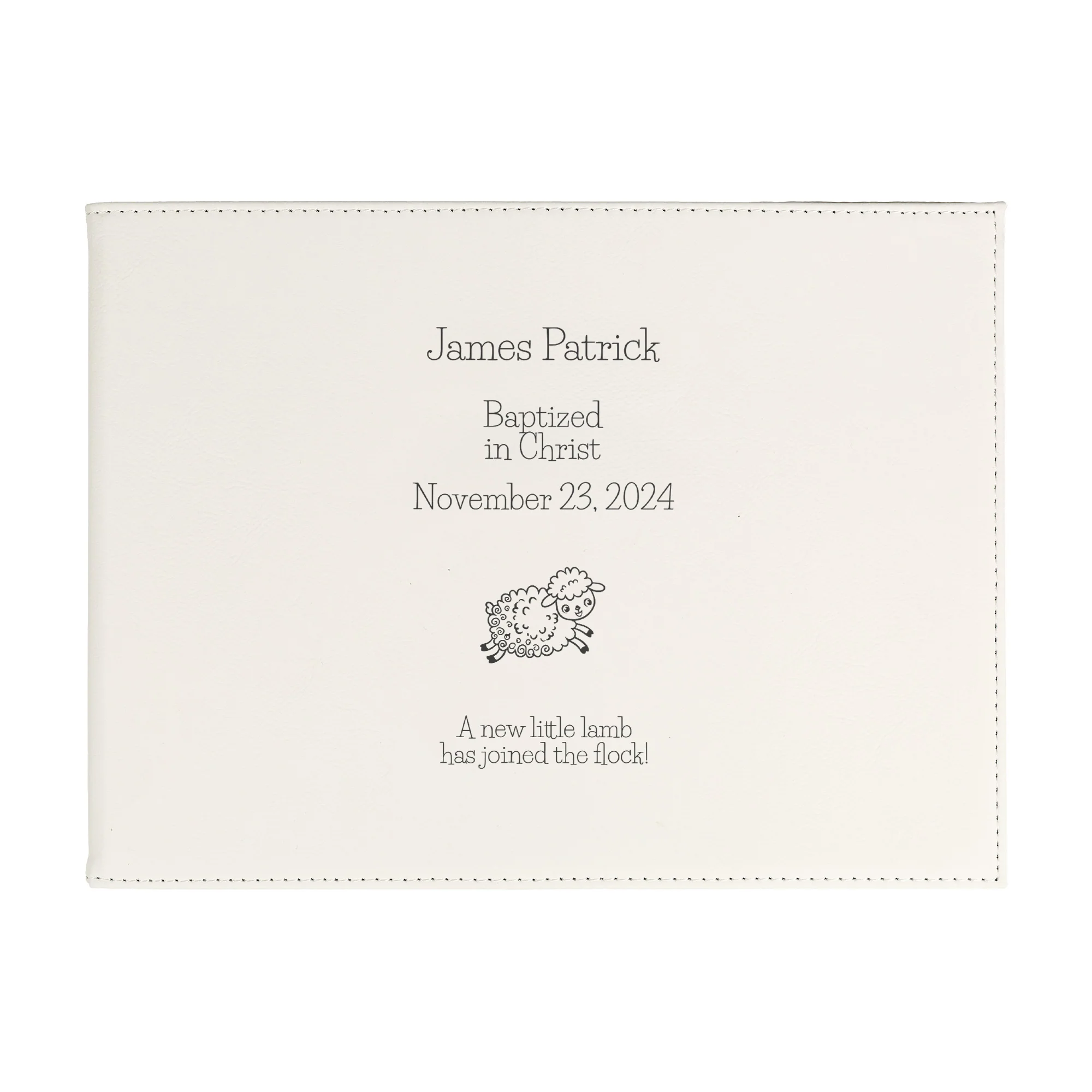 Personalized Baptism Keepsake Certificate Holder - Image 2