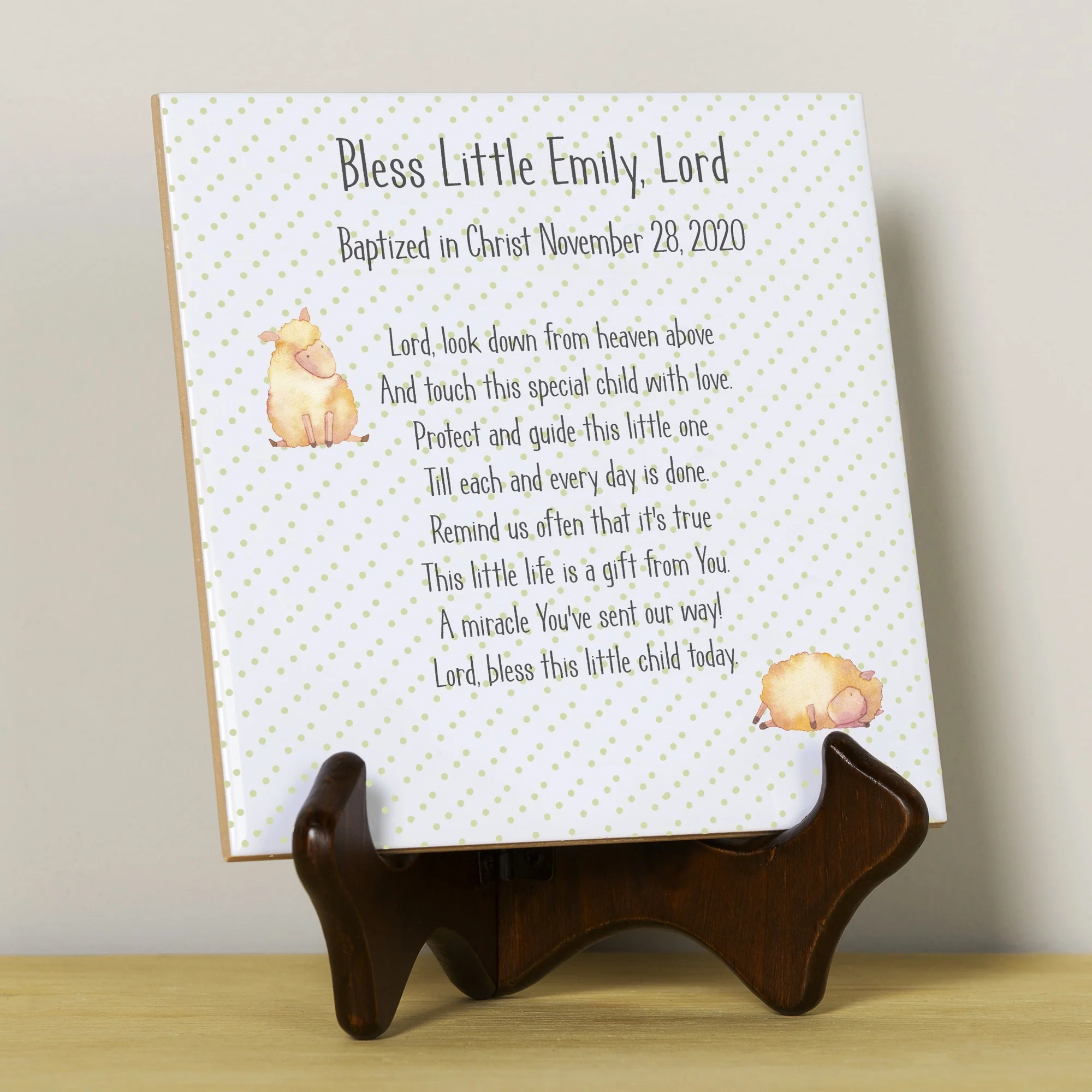 Personalized Baptism Tile - Image 2