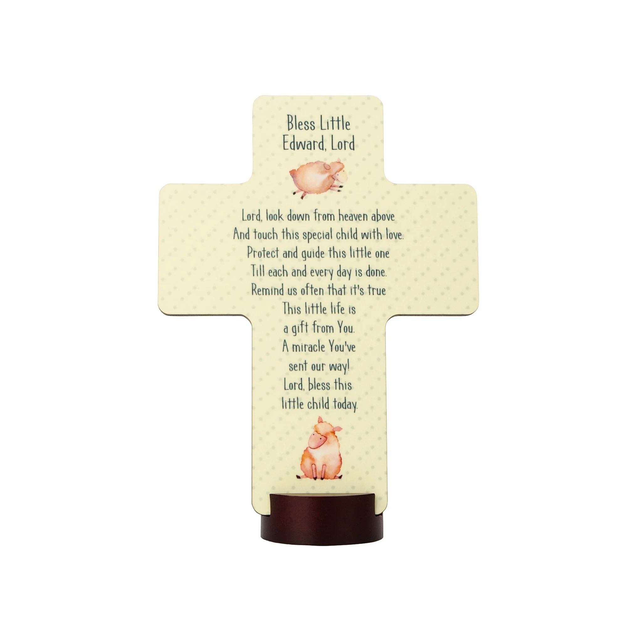 Personalized Bless This Child Standing Cross - Image 2