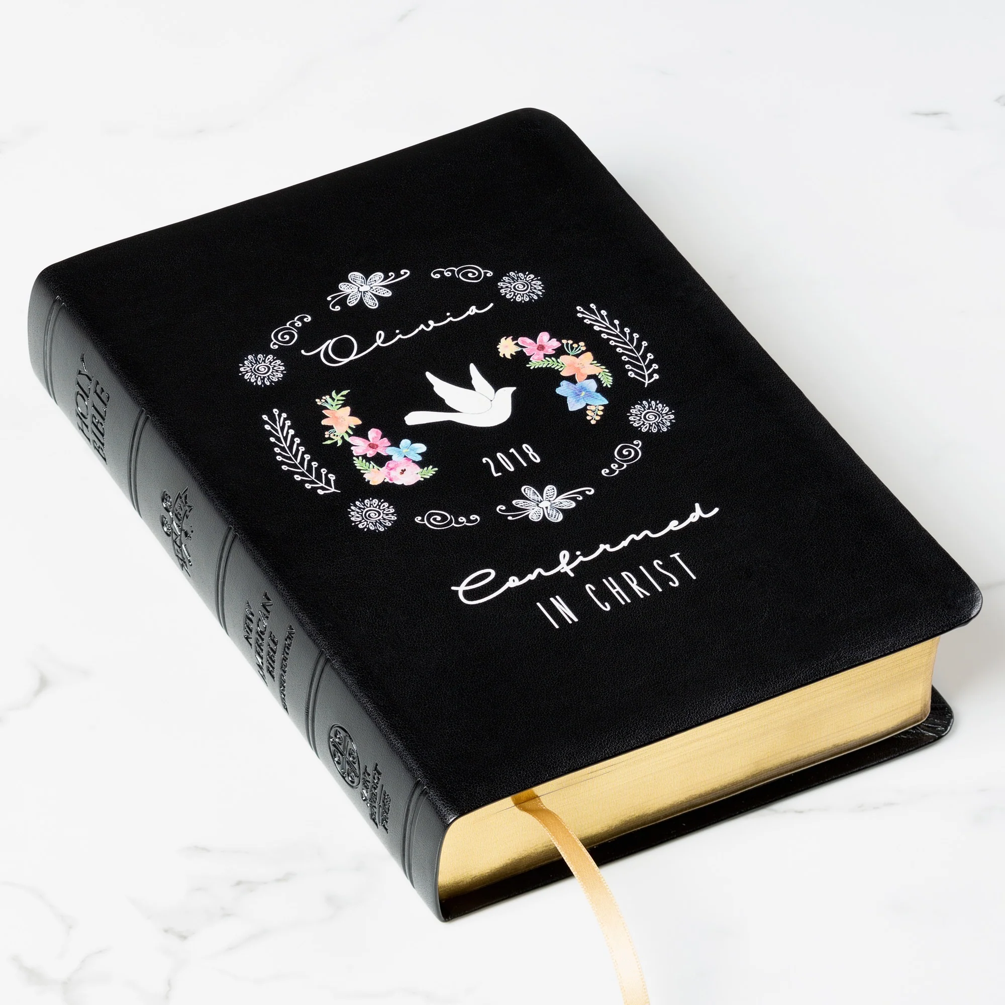 Personalized Boho Floral Confirmation Bible - Image 2