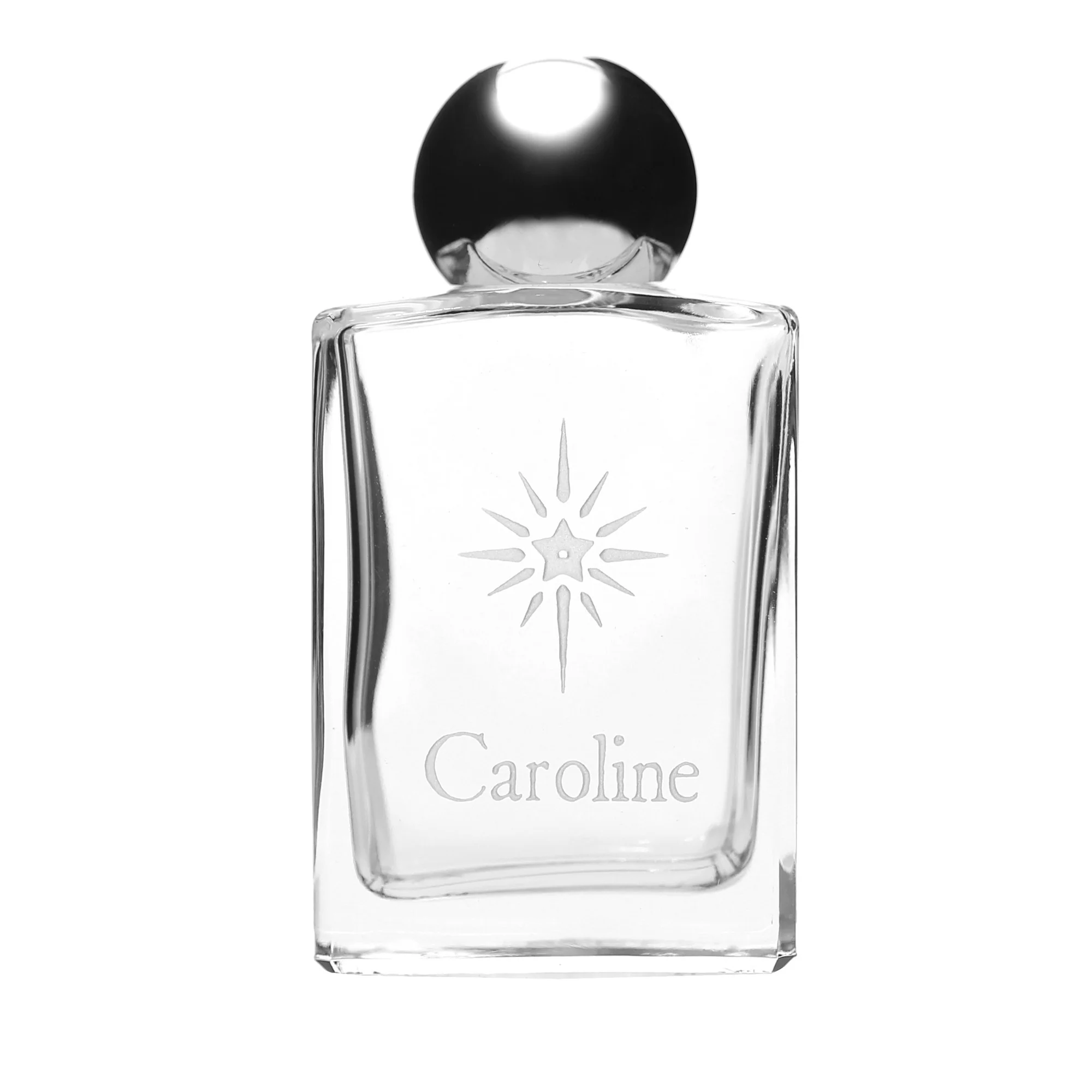 Personalized Christmas Star Holy Water Bottle