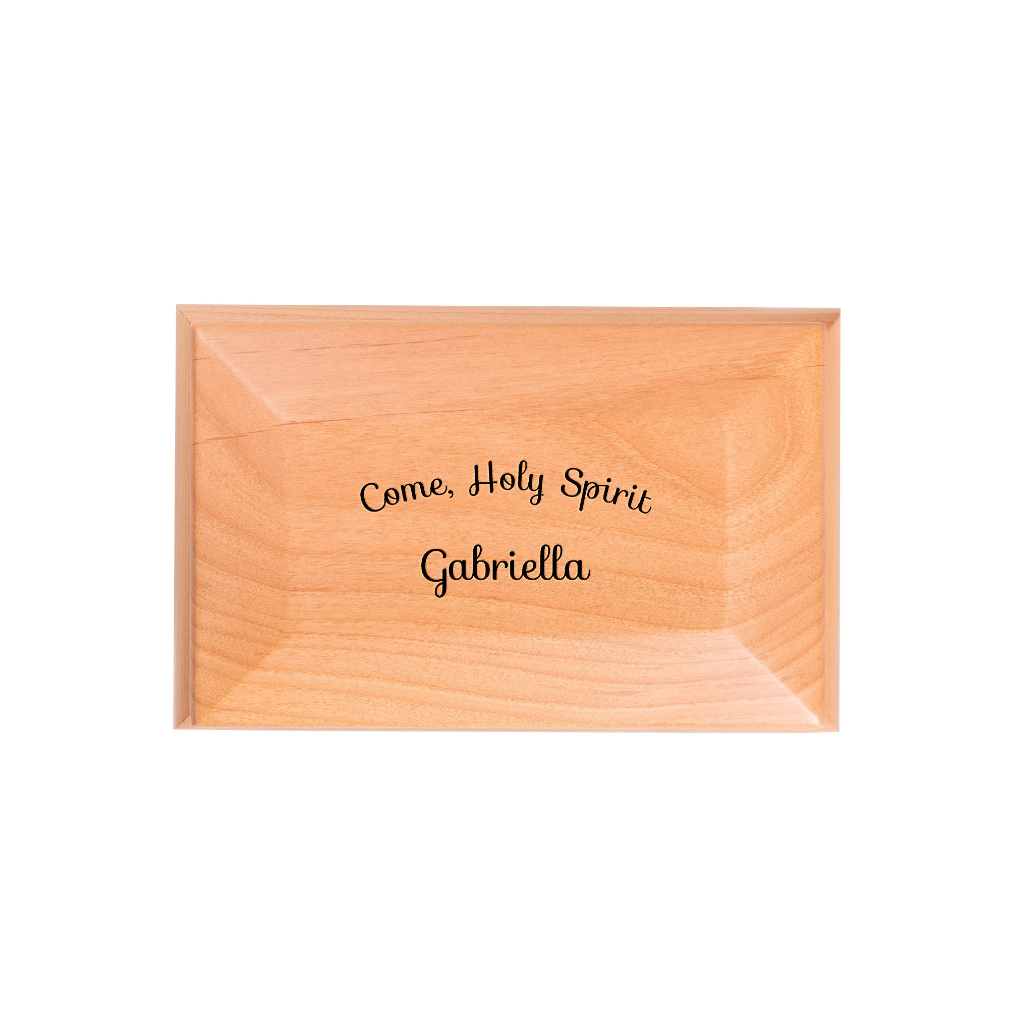 Personalized Come Holy Spirit Red Alder Keepsake Box - Image 2