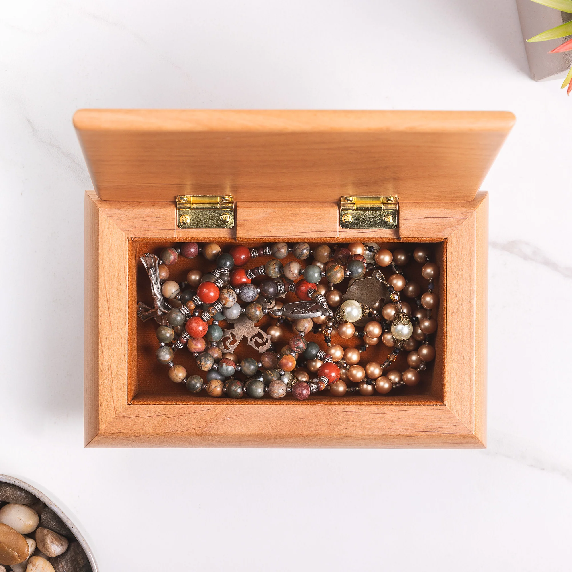 Personalized Come Holy Spirit Red Alder Keepsake Box - Image 4