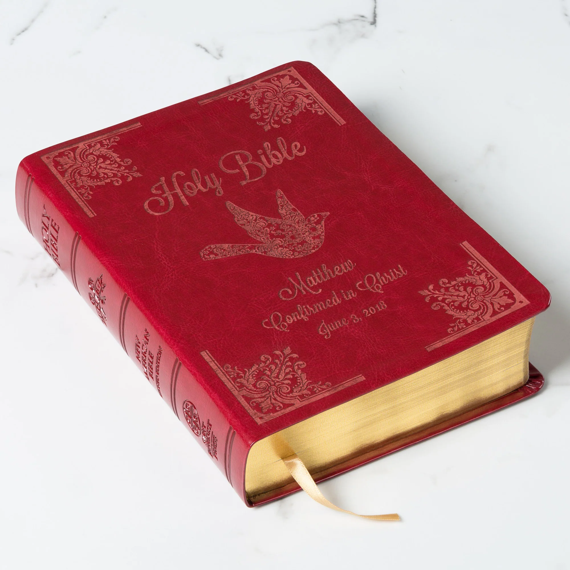Personalized Confirmation Bible & Journal Gift Box with Holy Spirit Stickers - Image 2