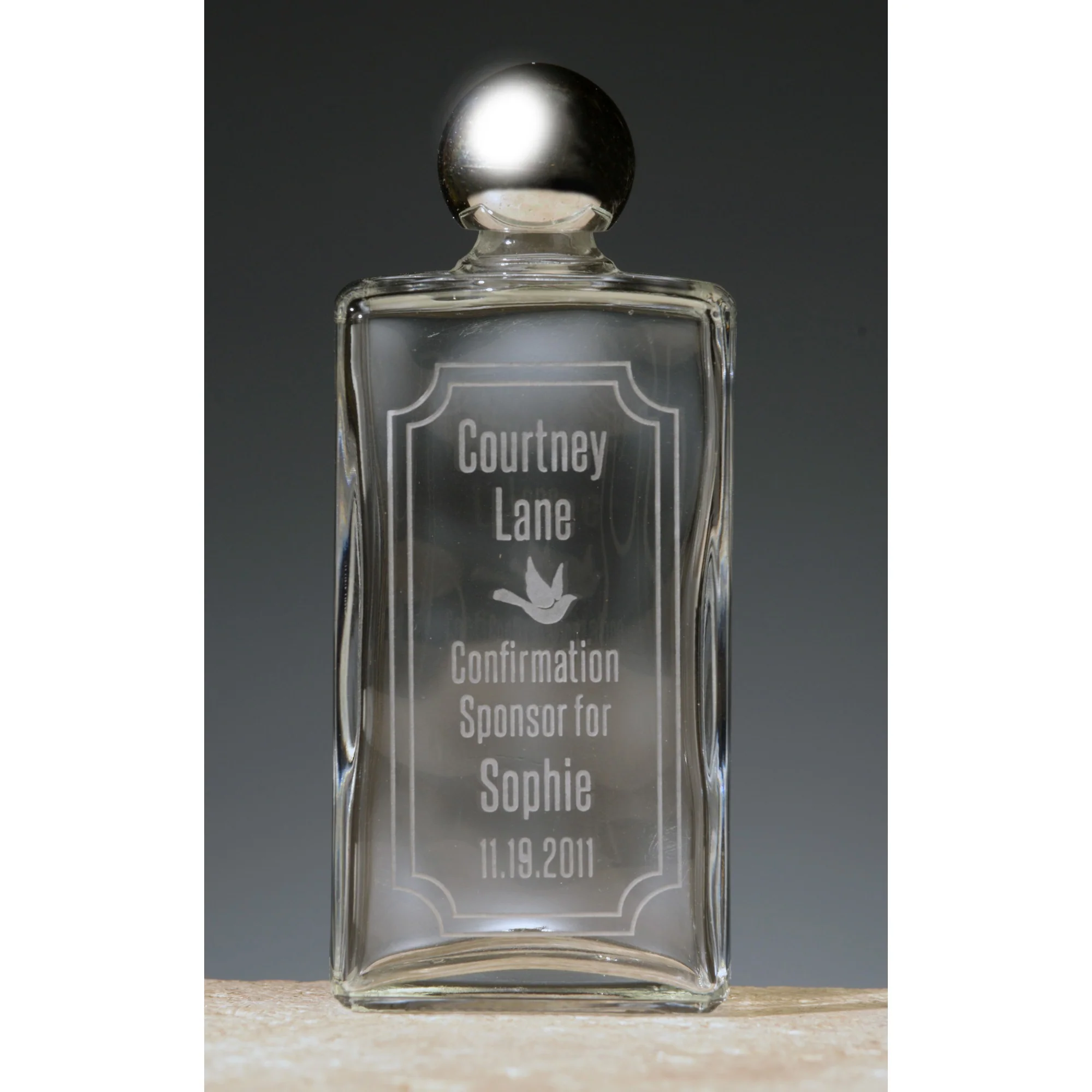 Personalized Confirmation Sponsor Holy Water Bottle