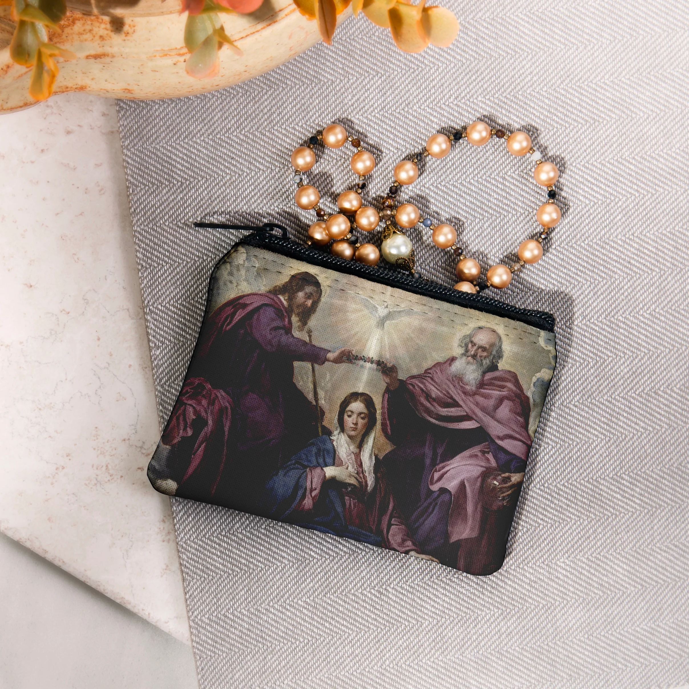 Personalized Coronation of the Virgin Pouch