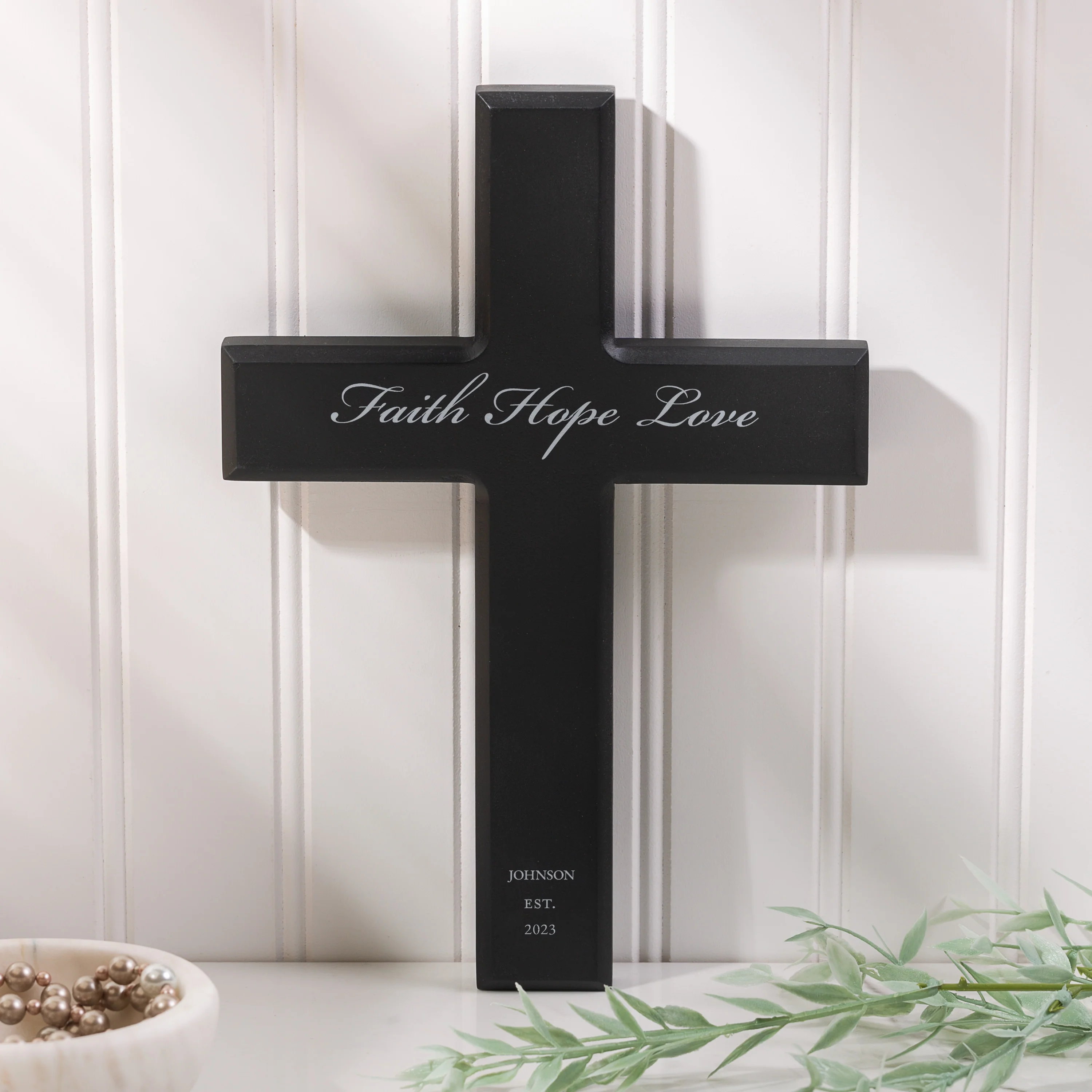 Personalized Faith Hope Love Cross - Multiple Colors - Image 4