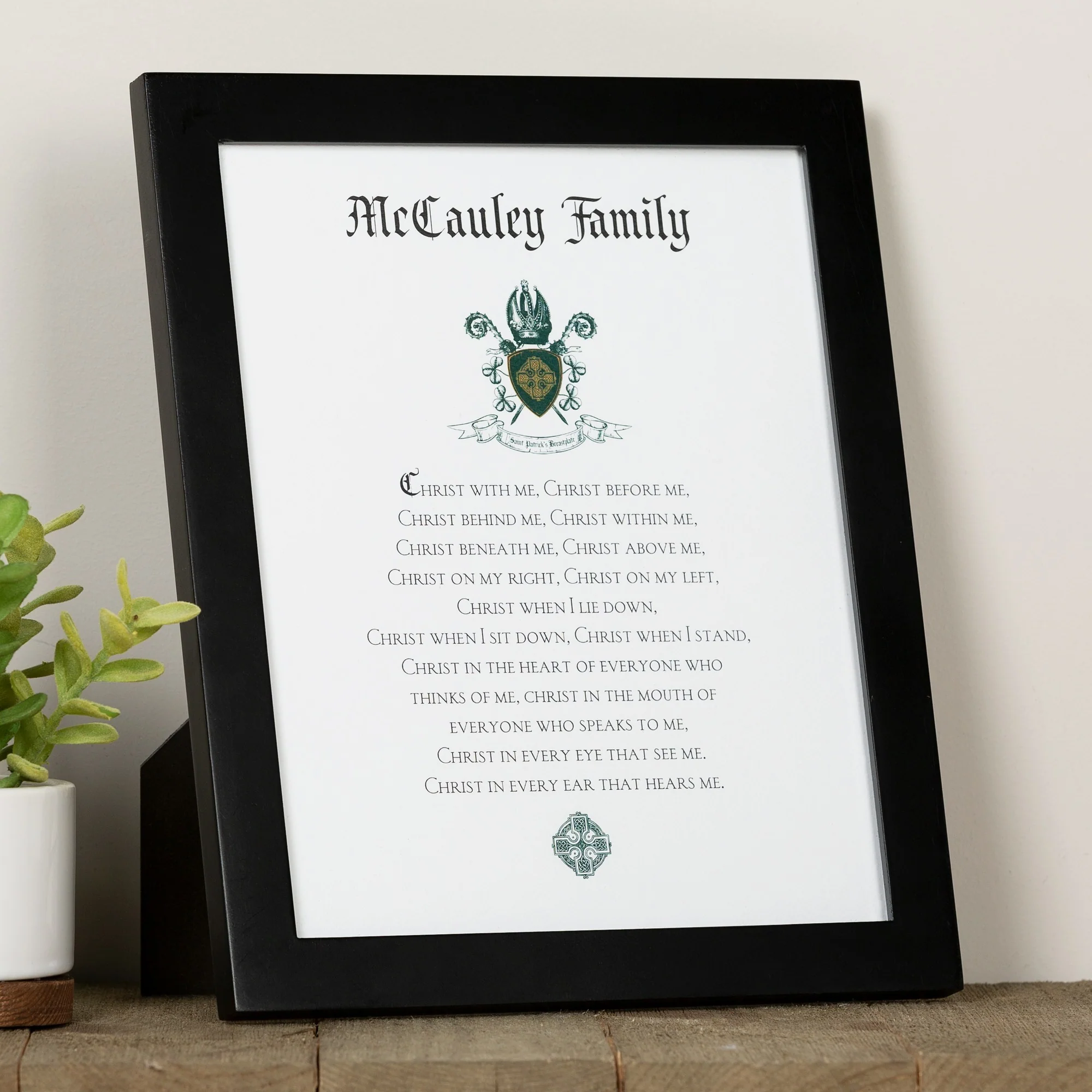 Personalized Family Name Saint Patrick's Breastplate Print - Image 3