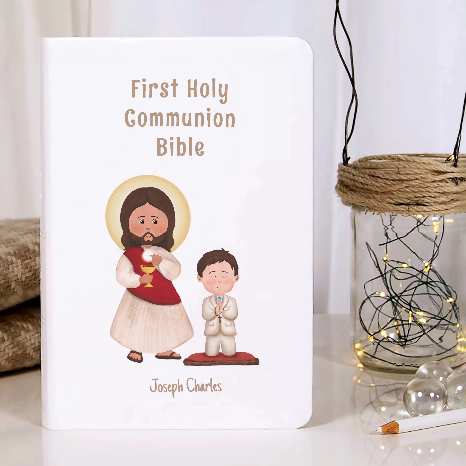 Personalized First Communion Bible for Boys - Image 4