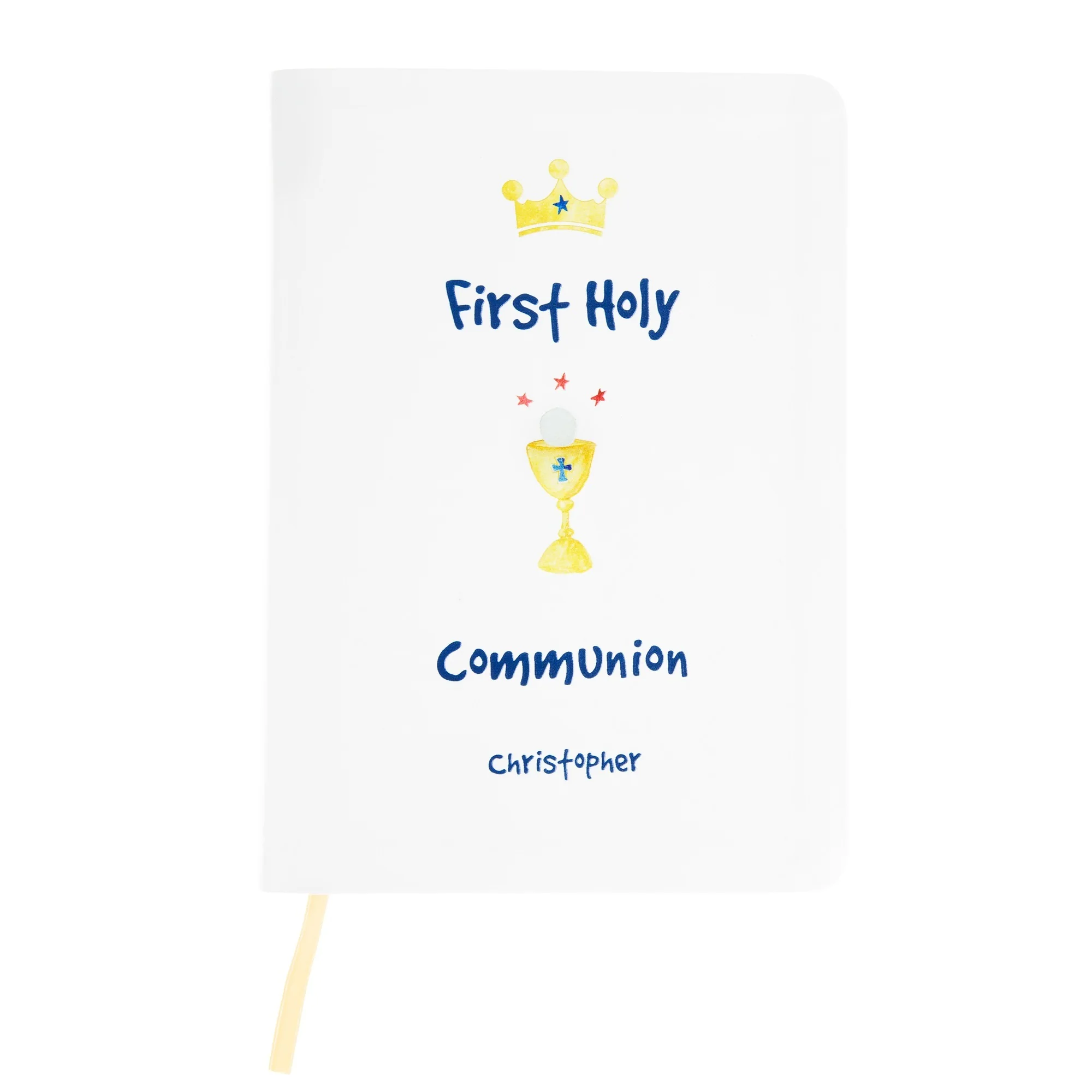Personalized First Communion Boy's Watercolor Bible - Image 2