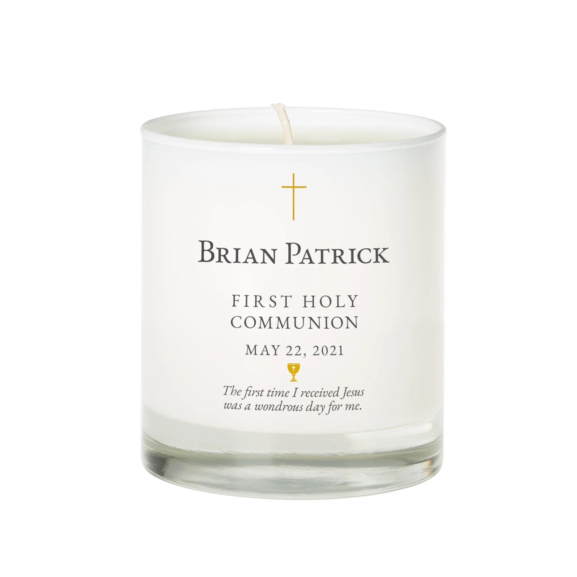 Personalized First Communion Candle - Image 2