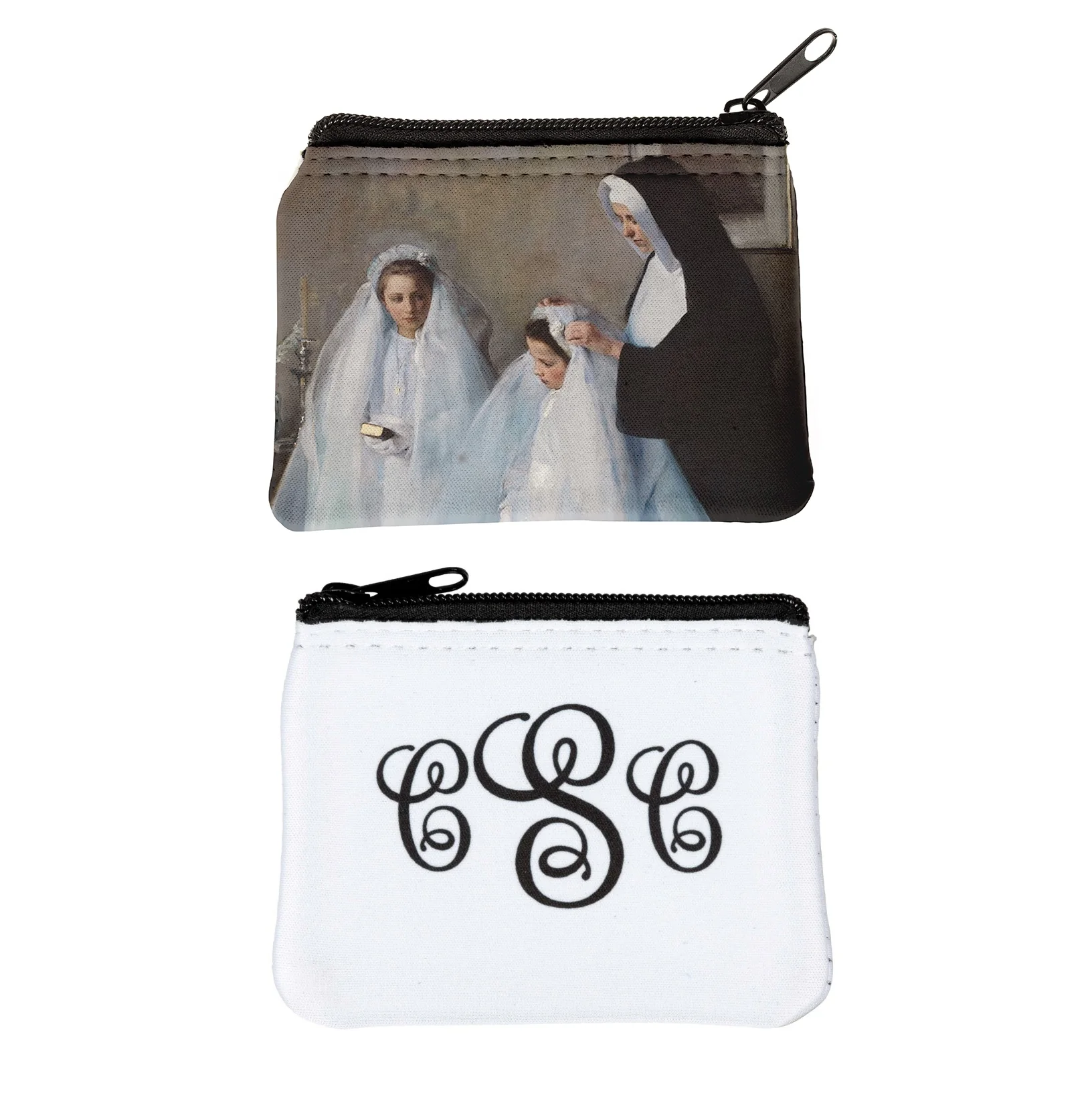 Personalized First Communion Classic Art Rosary Pouch - Image 4