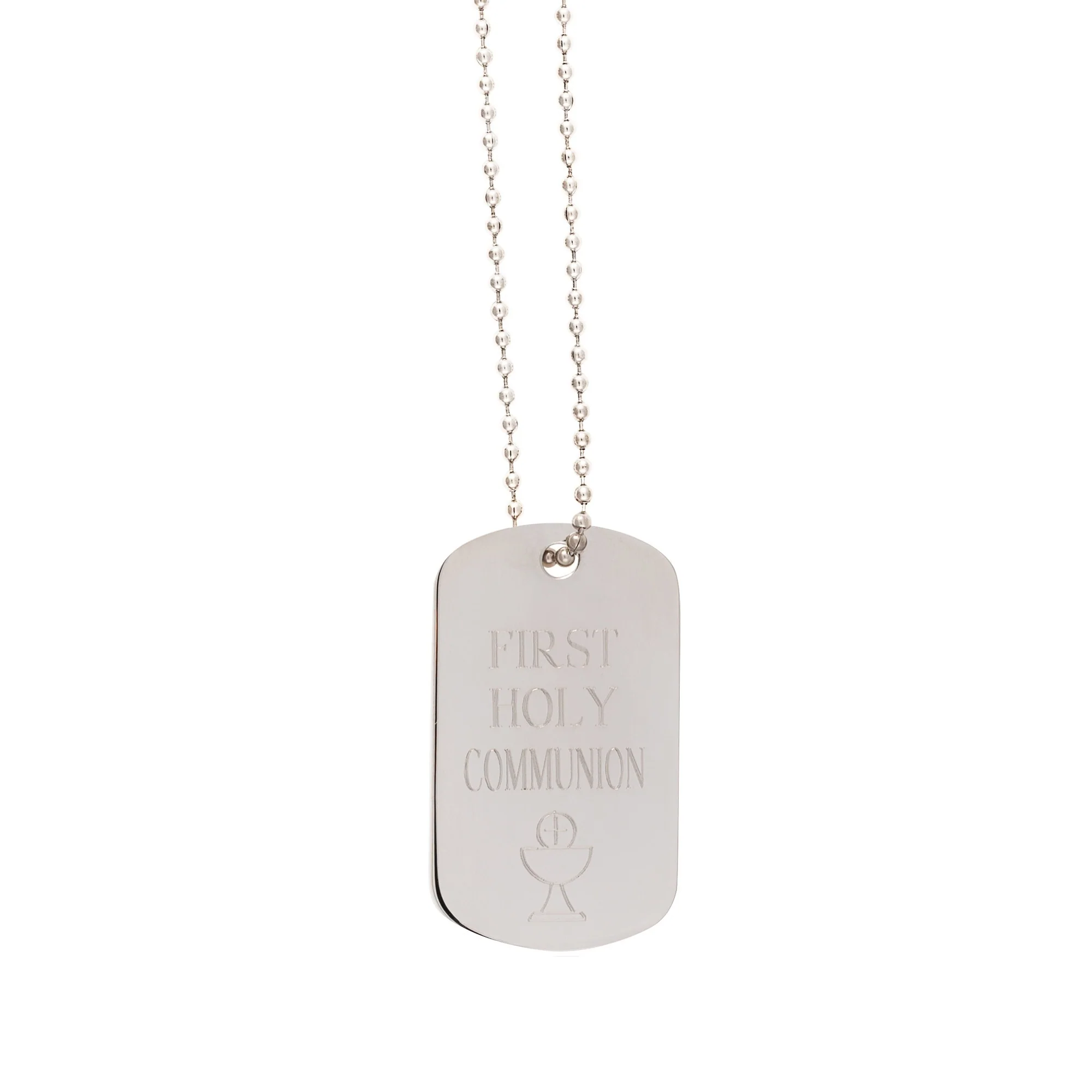 Personalized First Communion Dog Tag with Box - Image 4