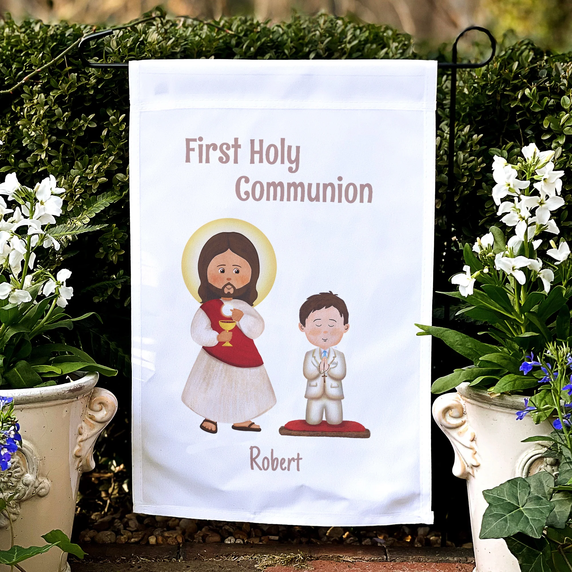 Personalized First Communion Flag For Boys - Image 3