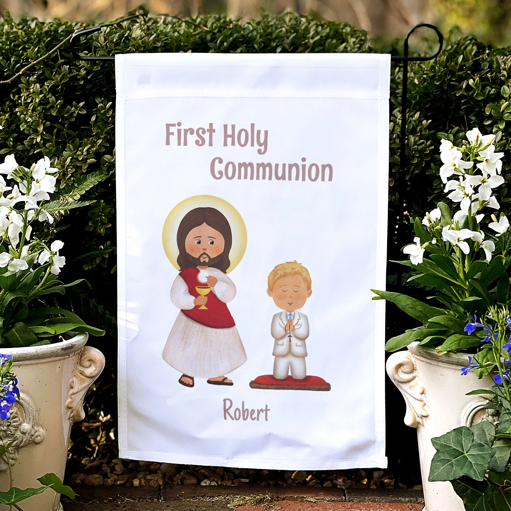Personalized First Communion Flag For Boys - Image 4