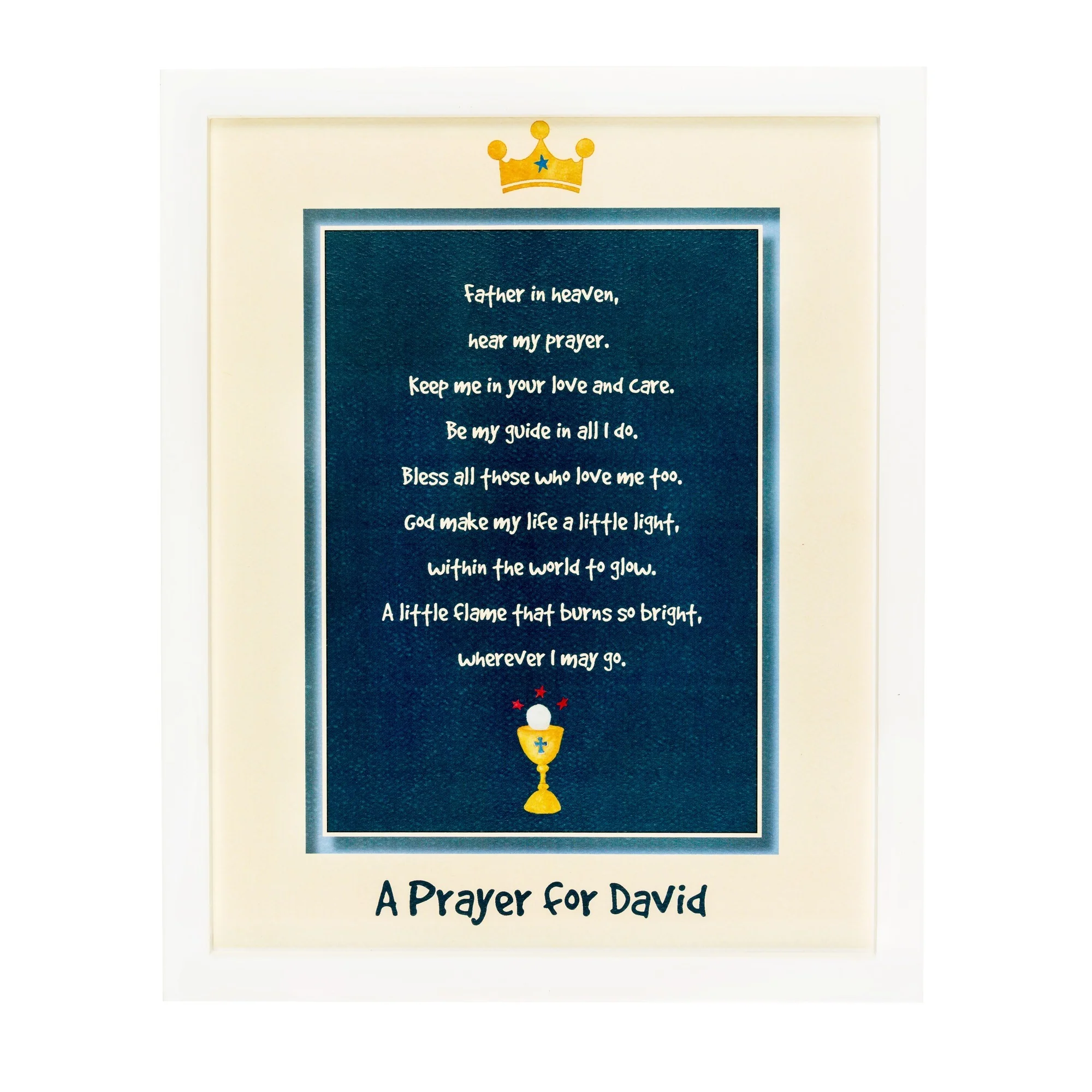 Personalized First Communion Framed Prayer - Boy - Image 2