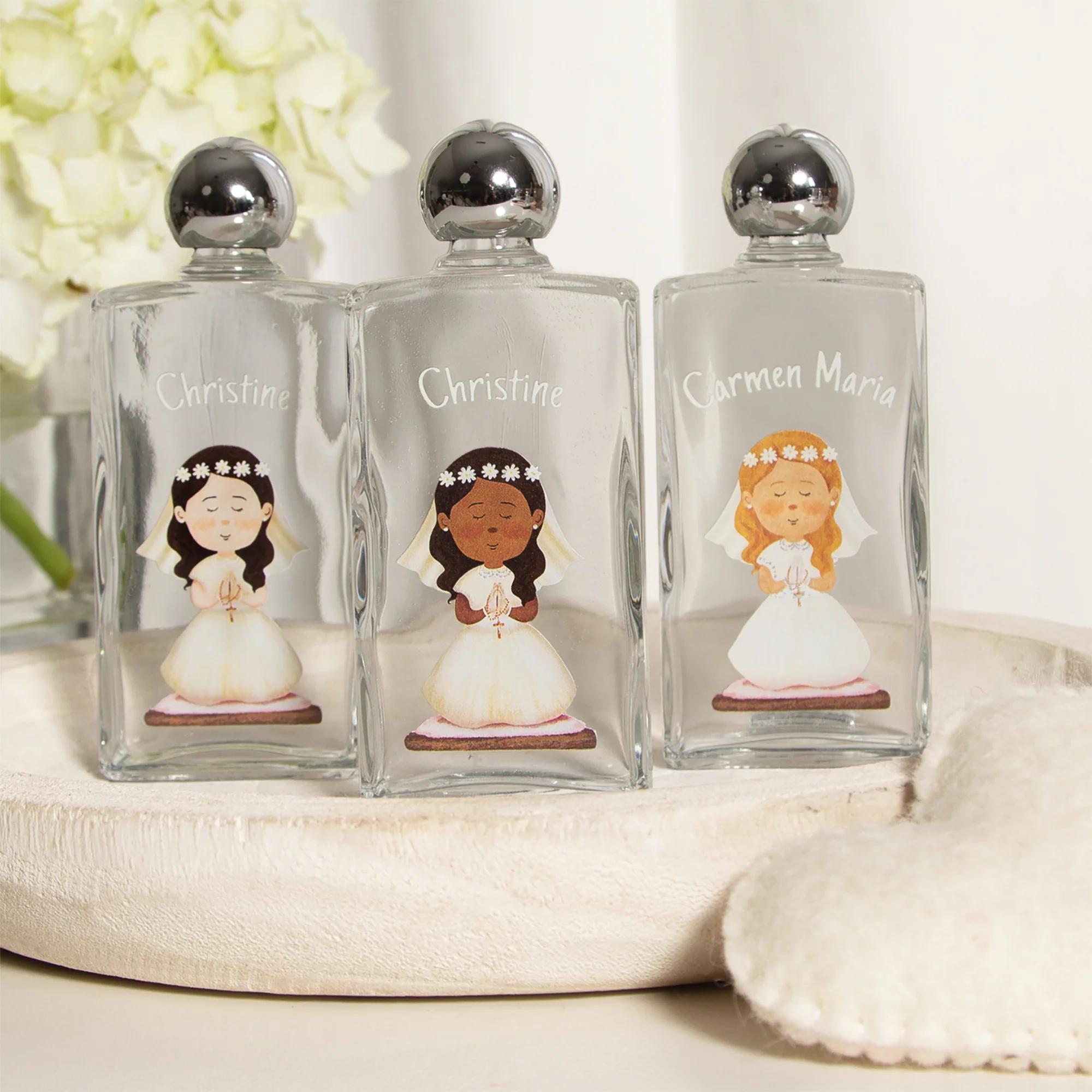 Personalized First Communion Holy Water Bottle For Girls - Image 11