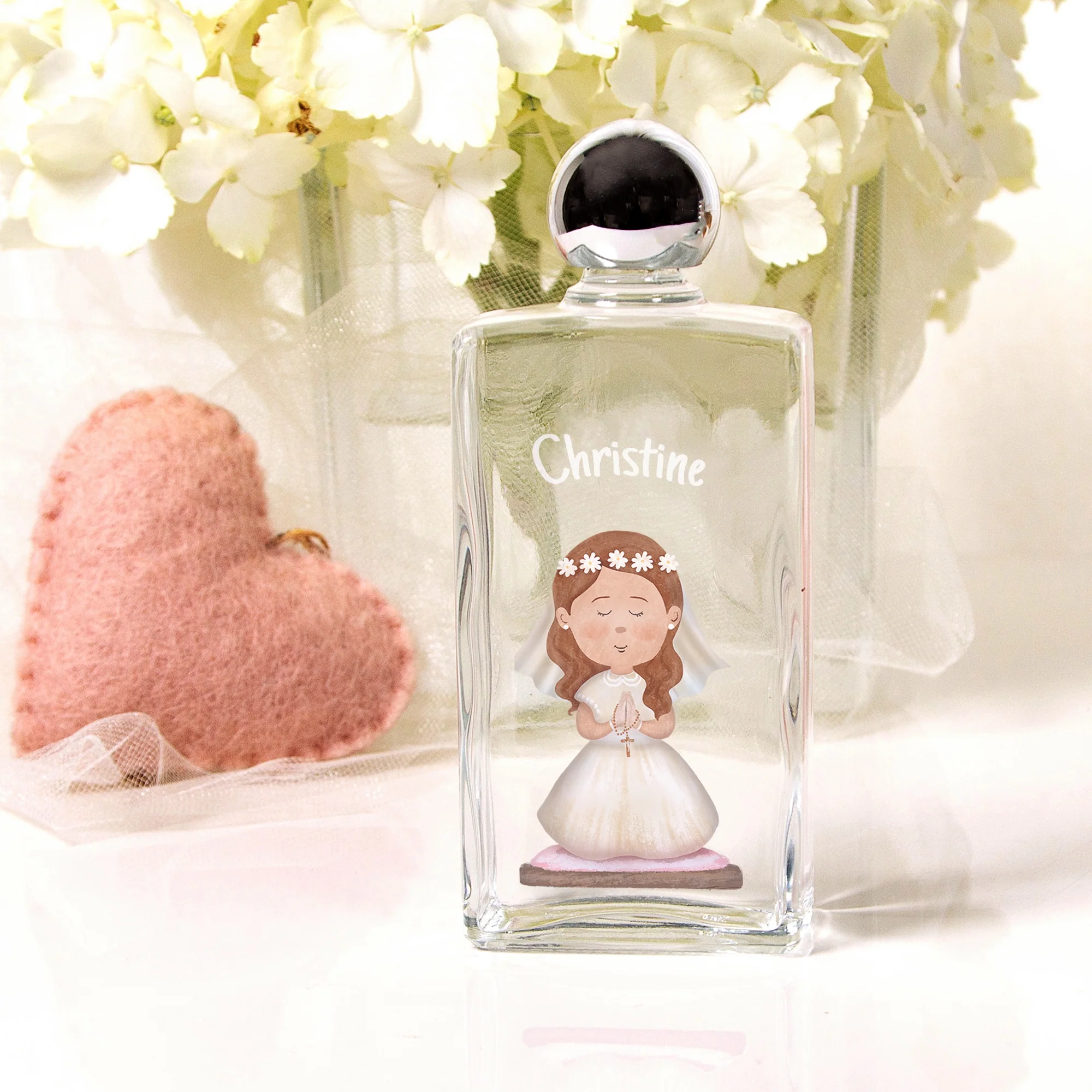 Personalized First Communion Holy Water Bottle For Girls - Image 3