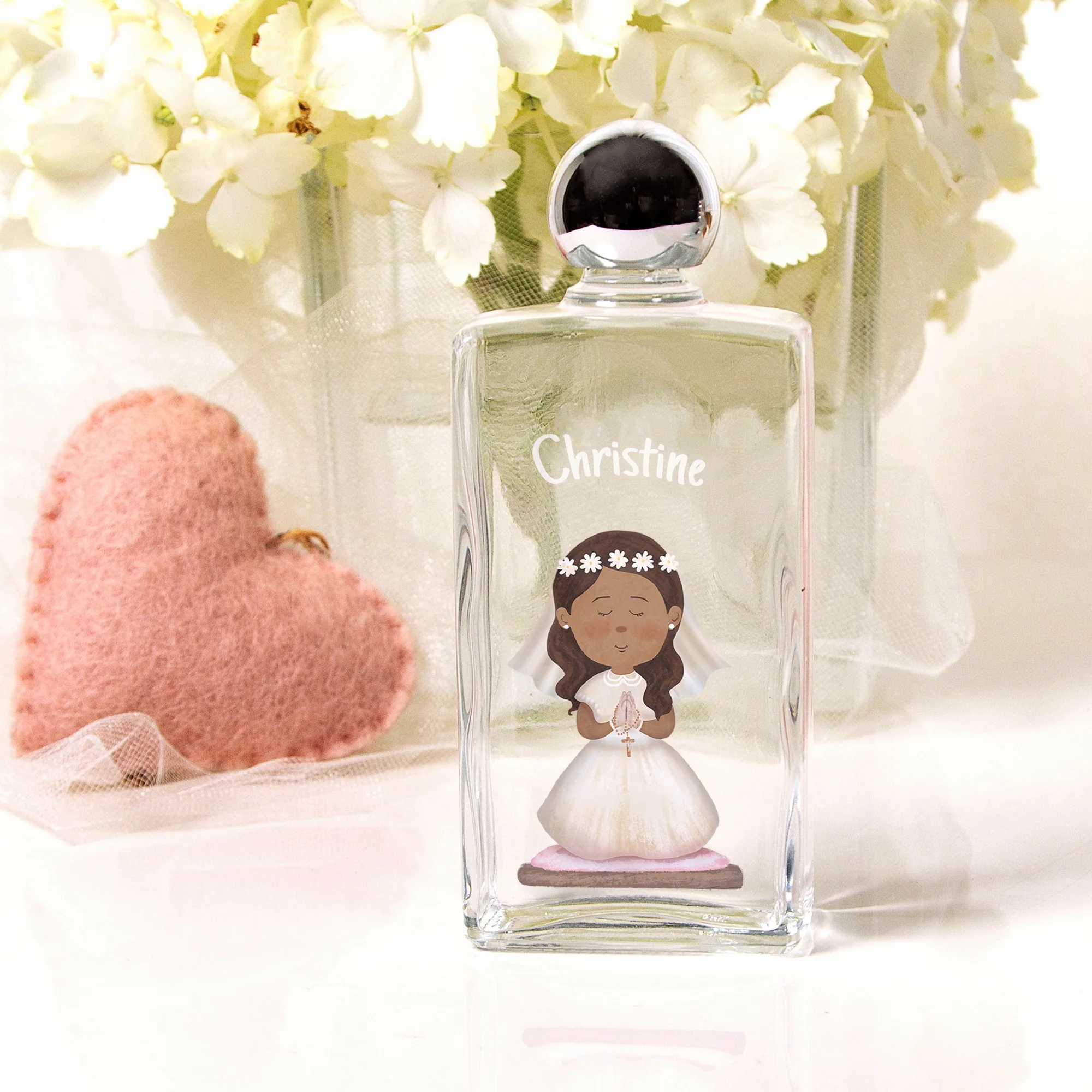 Personalized First Communion Holy Water Bottle For Girls - Image 7