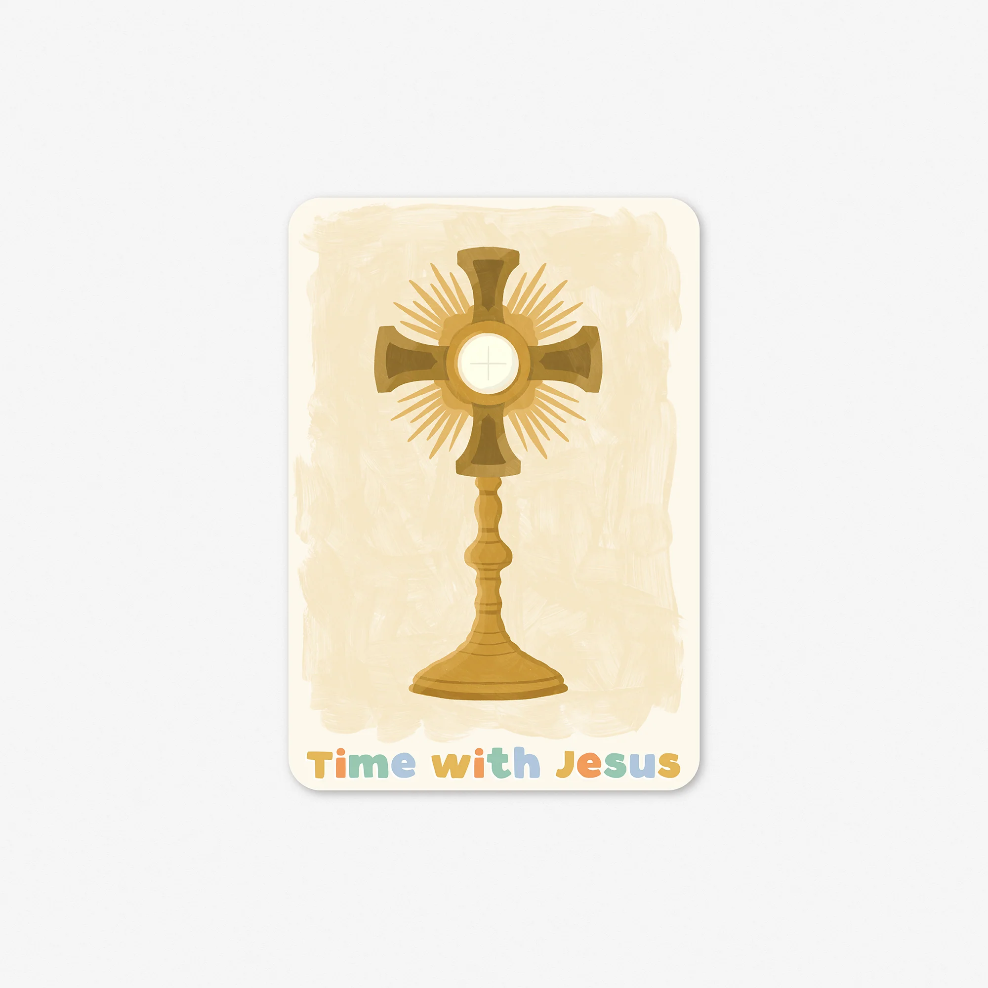Personalized First Communion Water Bottle & Rosary Gift Set with Stickers - Image 7