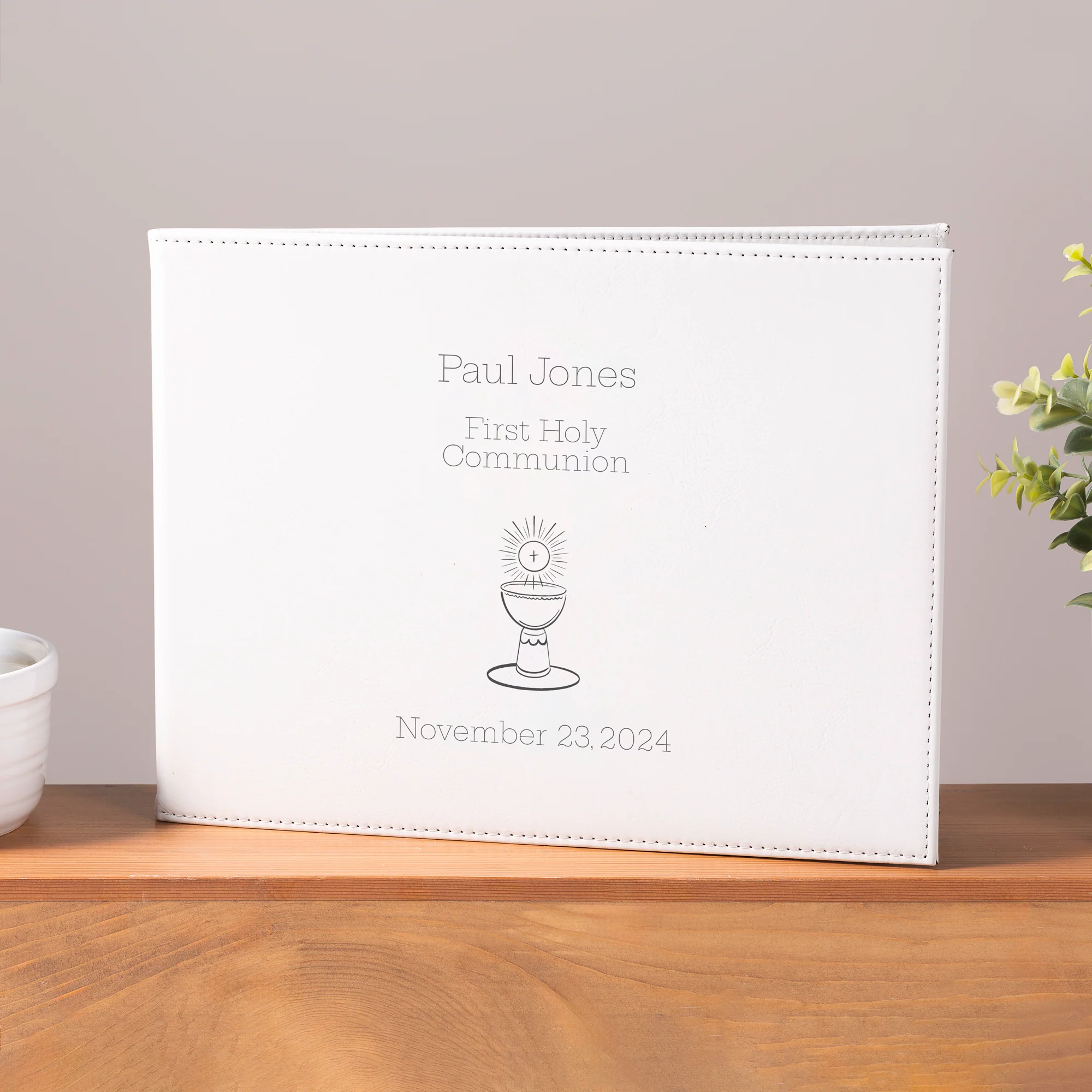 Personalized First Holy Communion Keepsake Certificate Holder