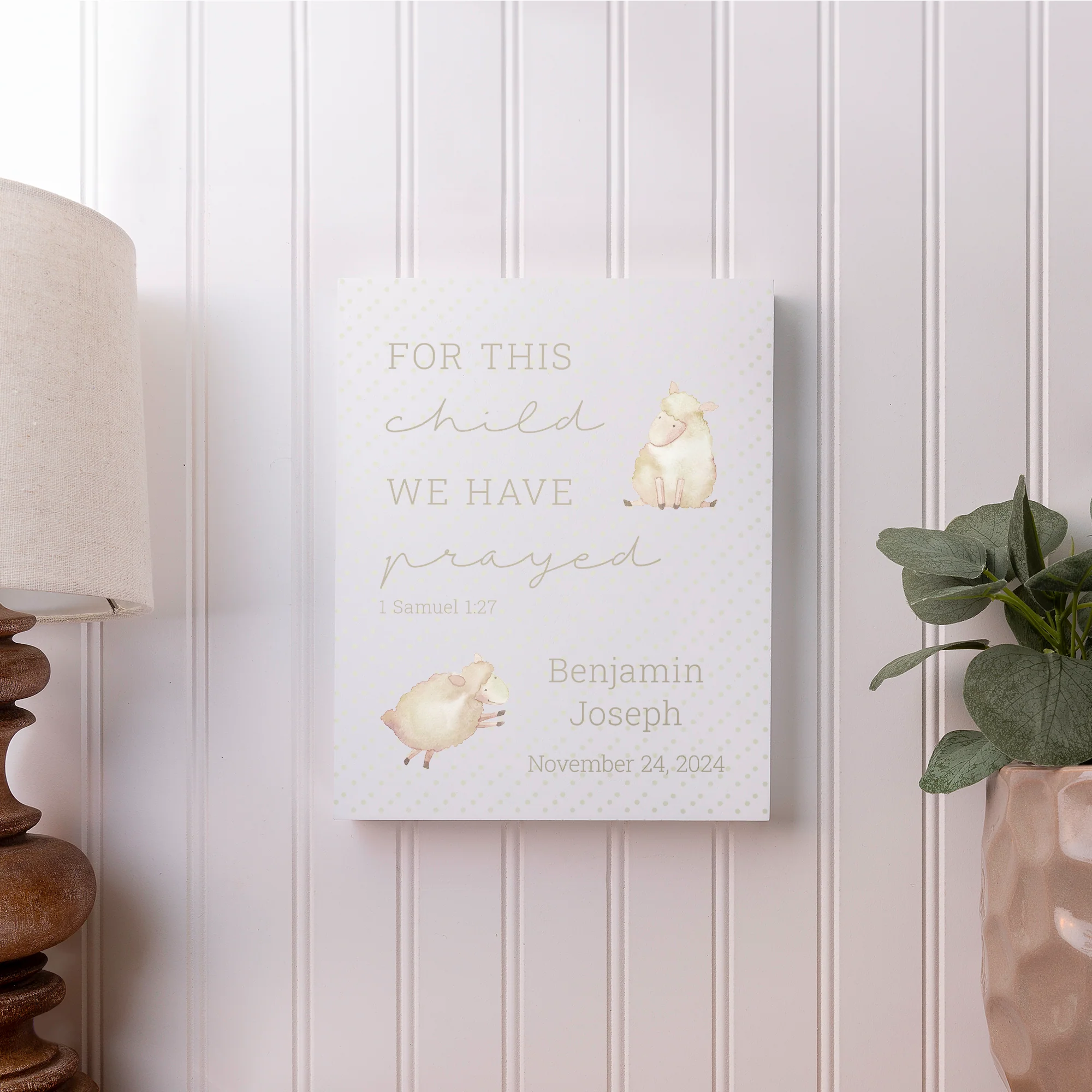 Personalized For This Child Art Plaque - 10" - Image 2