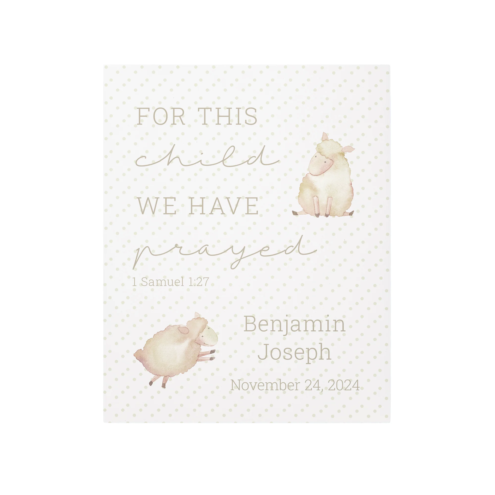 Personalized For This Child Art Plaque - 10" - Image 3