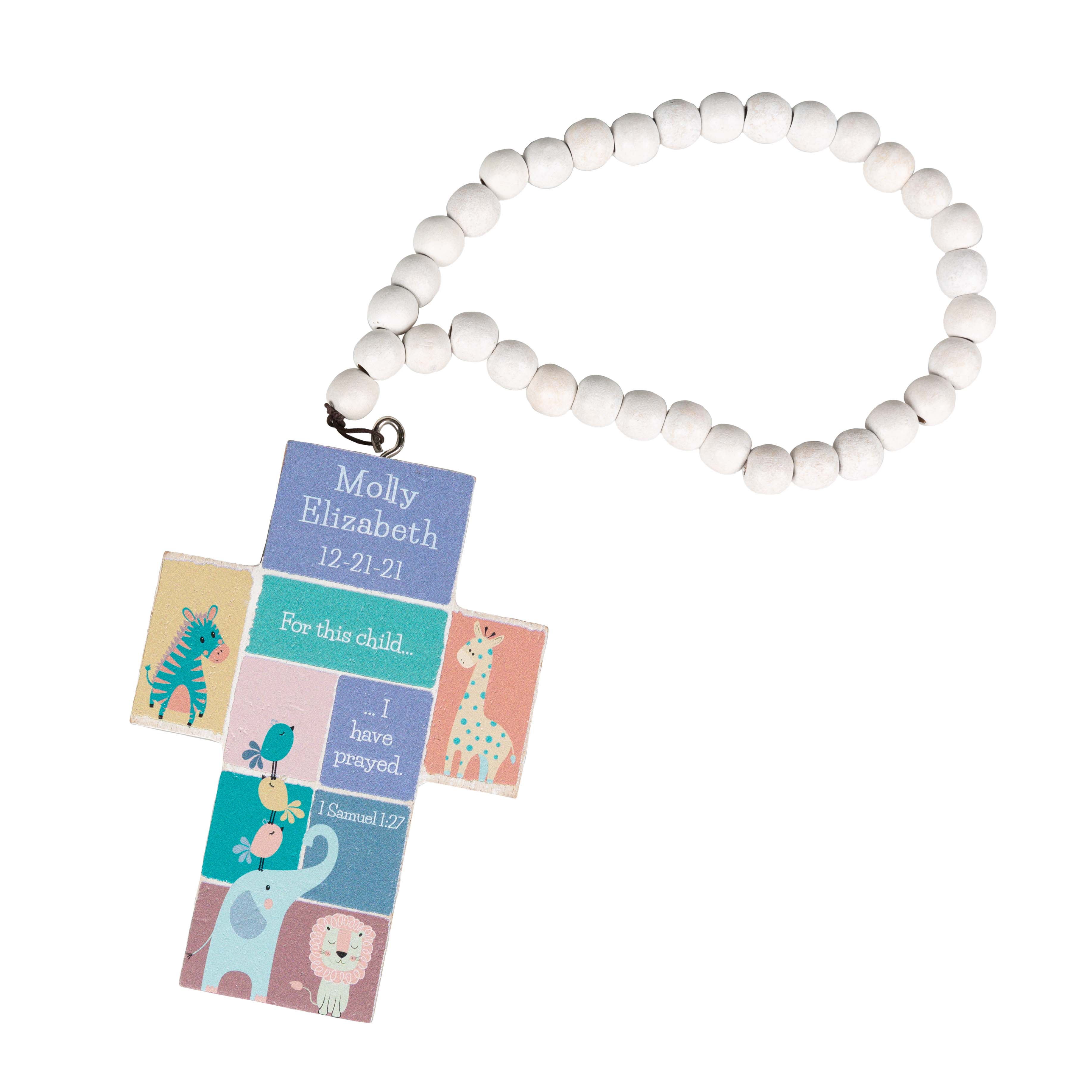 Personalized "For This Child" Hanging Cross - Image 2