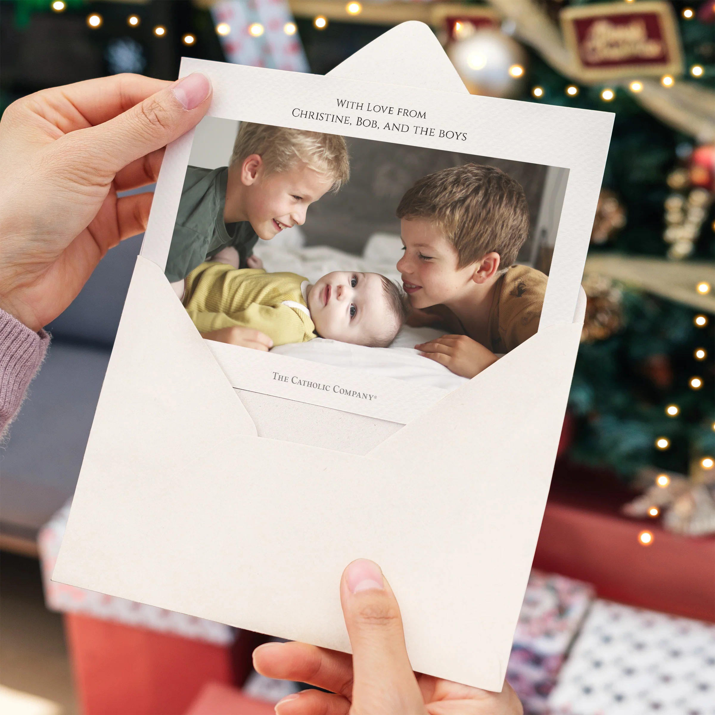 Personalized For Unto Us A Child is Born Photo Christmas Cards - Image 6