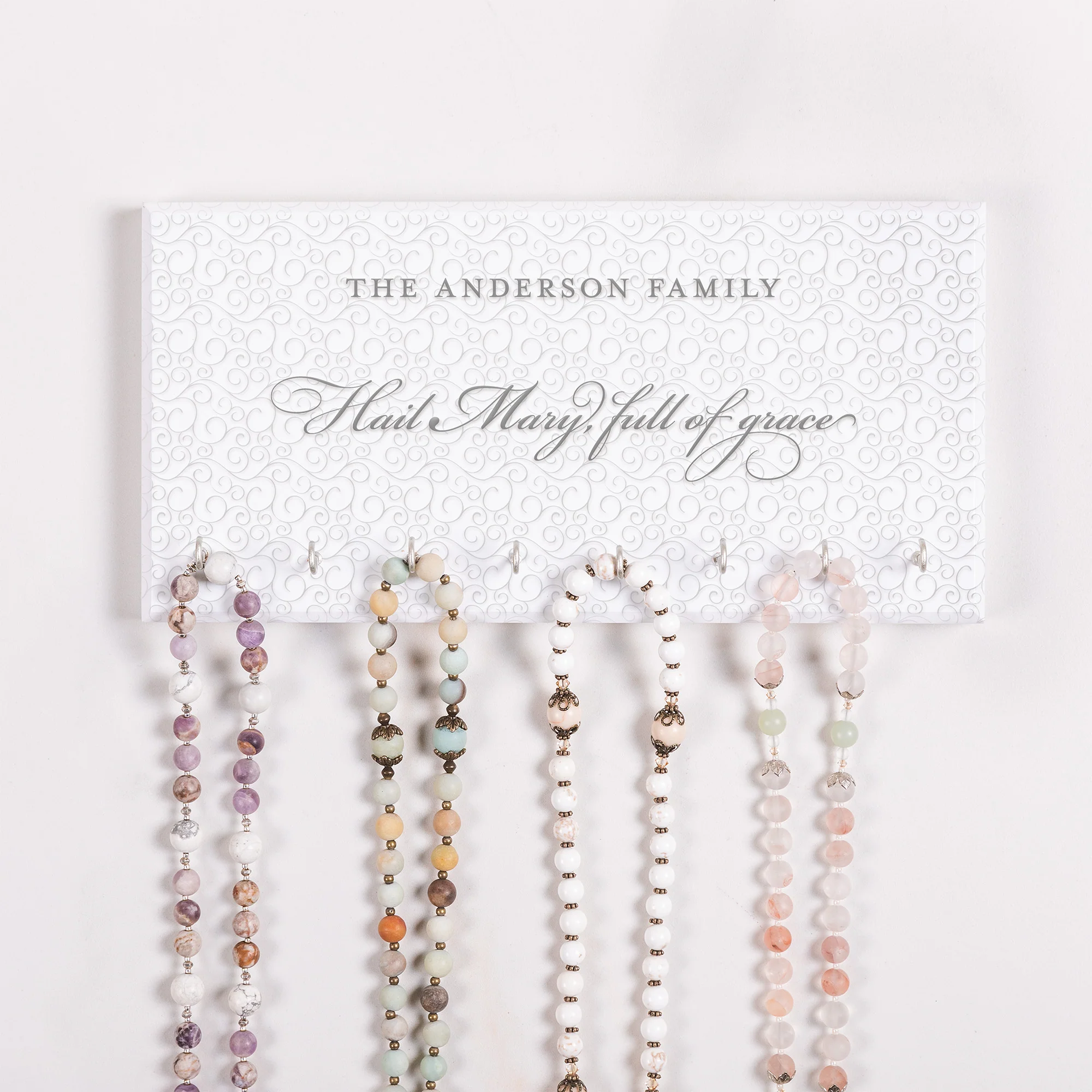 Personalized Full of Grace Rosary Rack - Image 2