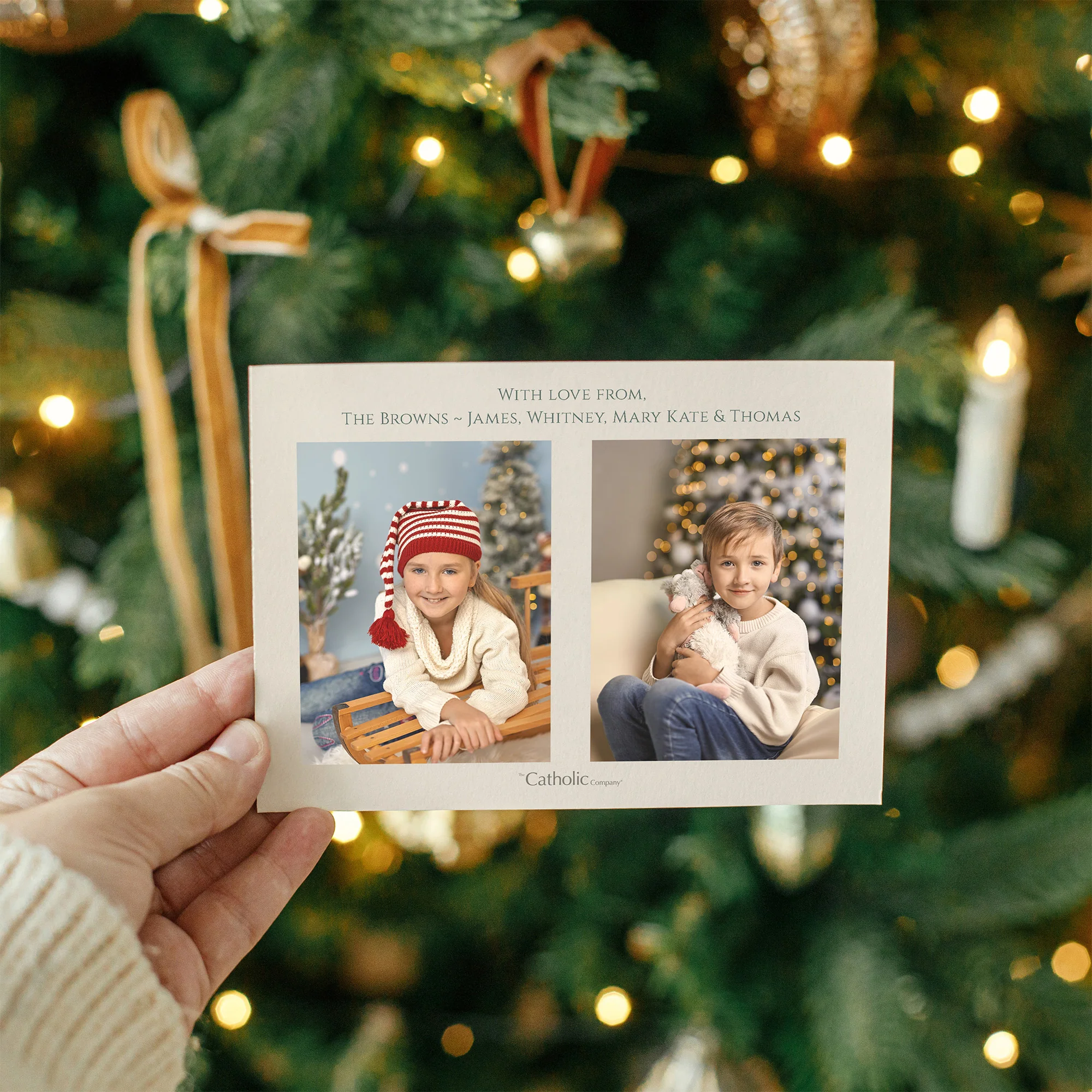 Personalized Gifts of Faith Photo Christmas Cards - Image 2