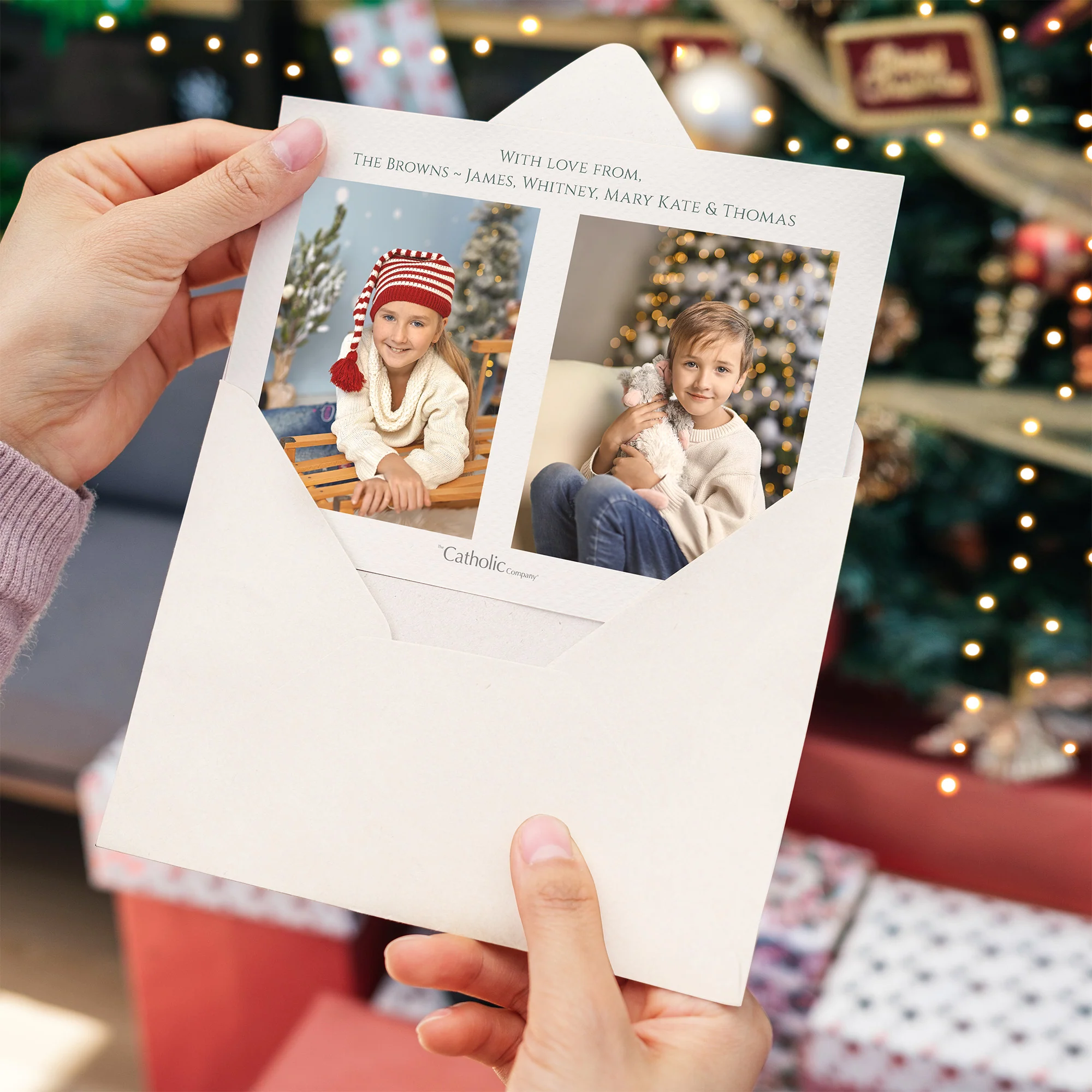 Personalized Gifts of Faith Photo Christmas Cards - Image 6