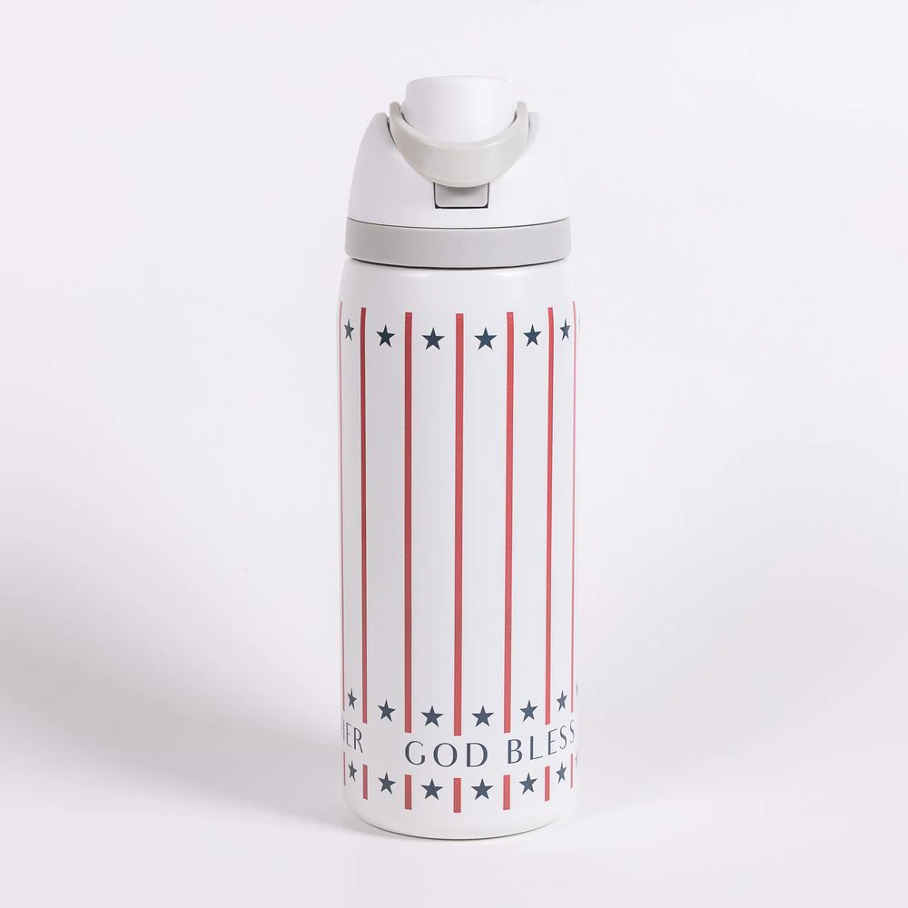 Personalized God Bless America Water Bottle